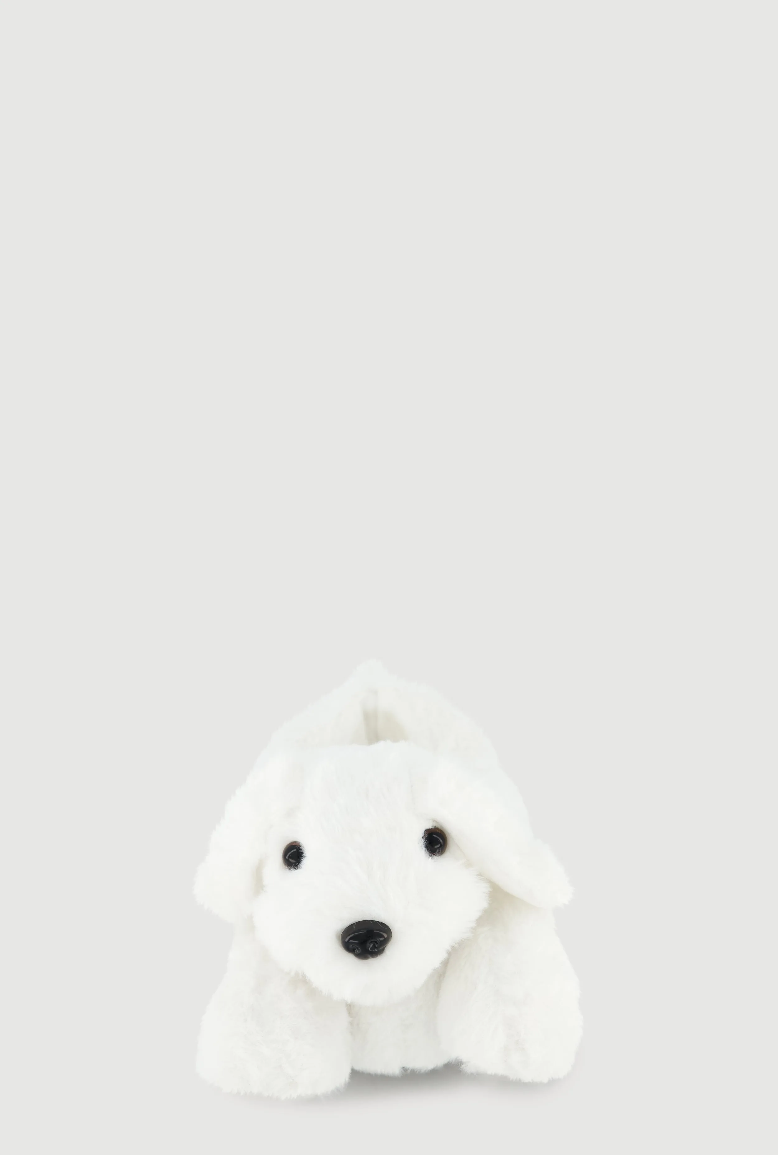 Girls Faux Fur Maltese Dog Slippers sold by Rainbow product image thumbnail 3