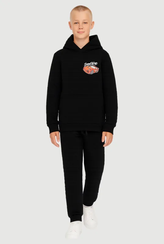 Boys Speed Way Graphic Hooded Sweatshirt and Joggers sold by Rainbow