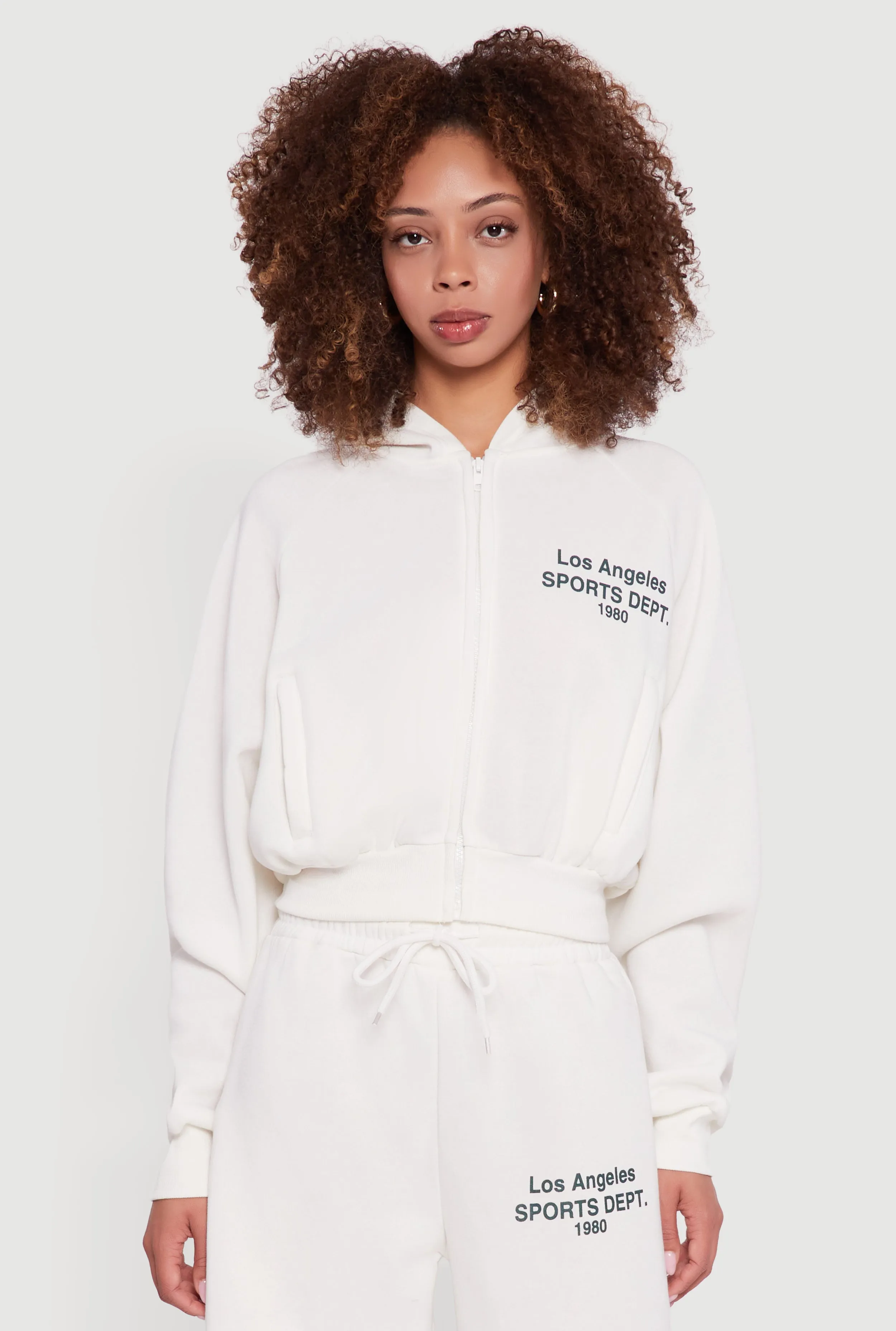 Los Angeles Graphic Zip Front Hoodie sold by Rainbow product image thumbnail 5