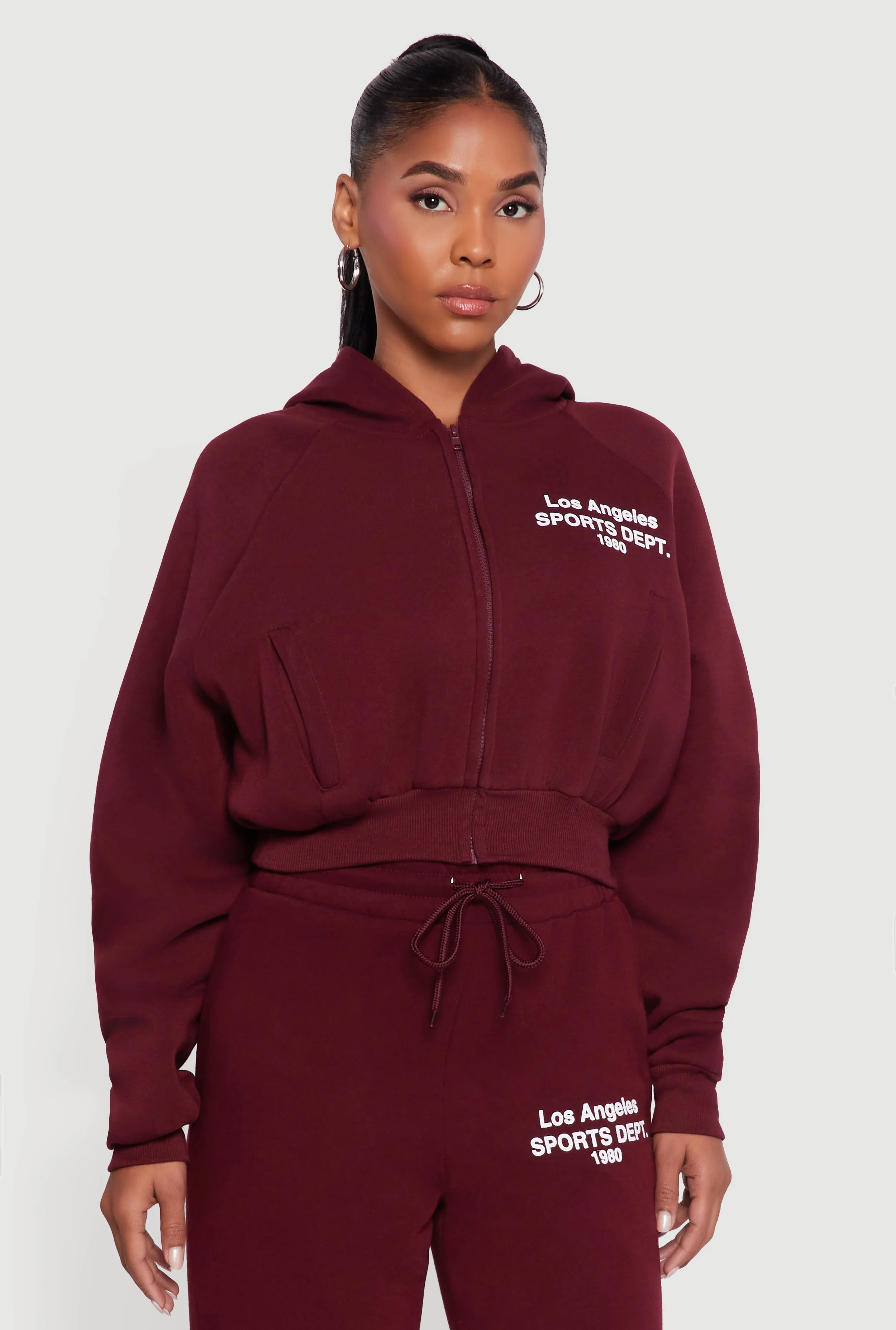 Los Angeles Graphic Zip Front Hoodie sold by Rainbow product image thumbnail 4