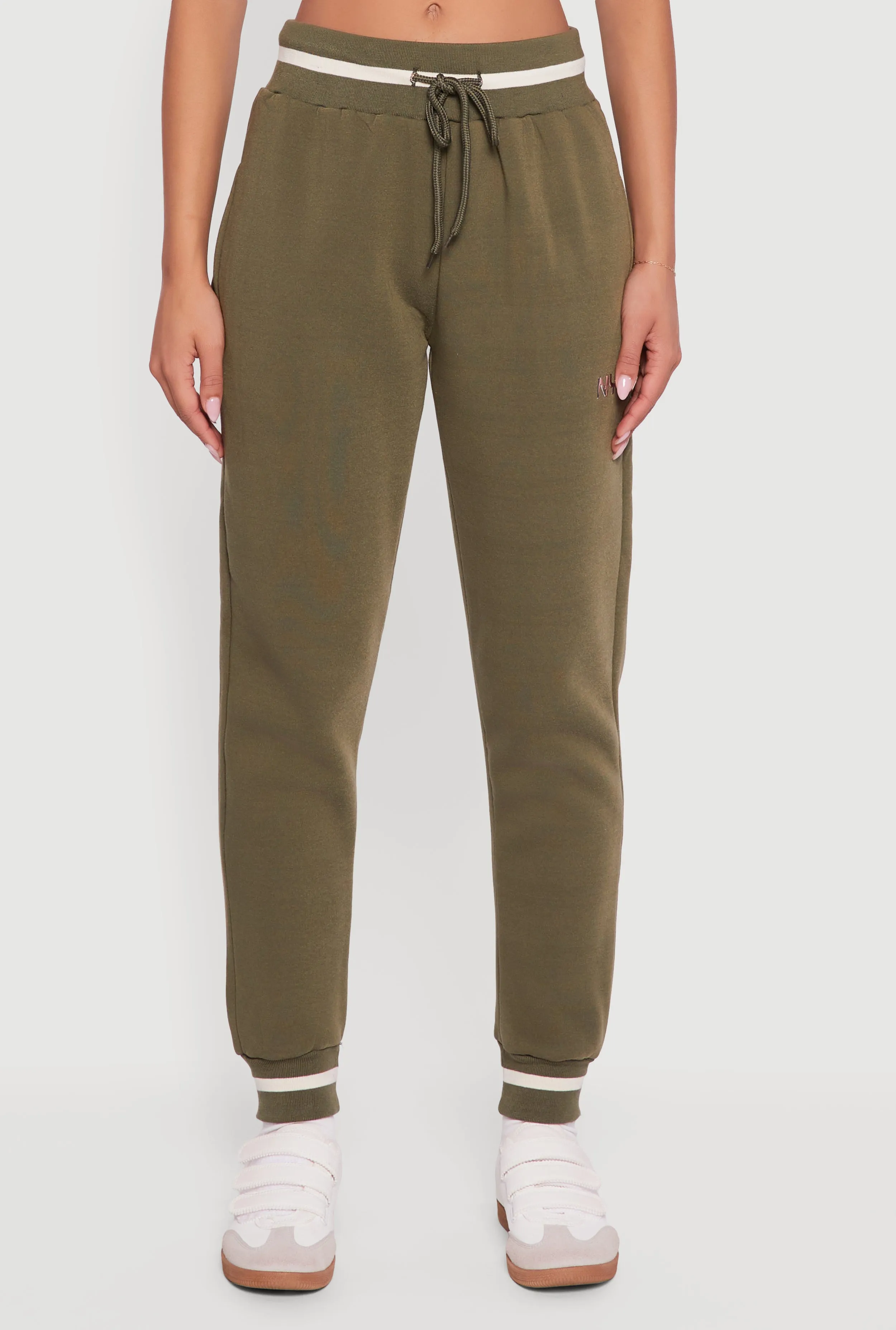 Contrast Trim High Waisted NYC Graphic Joggers sold by Rainbow product image thumbnail 3