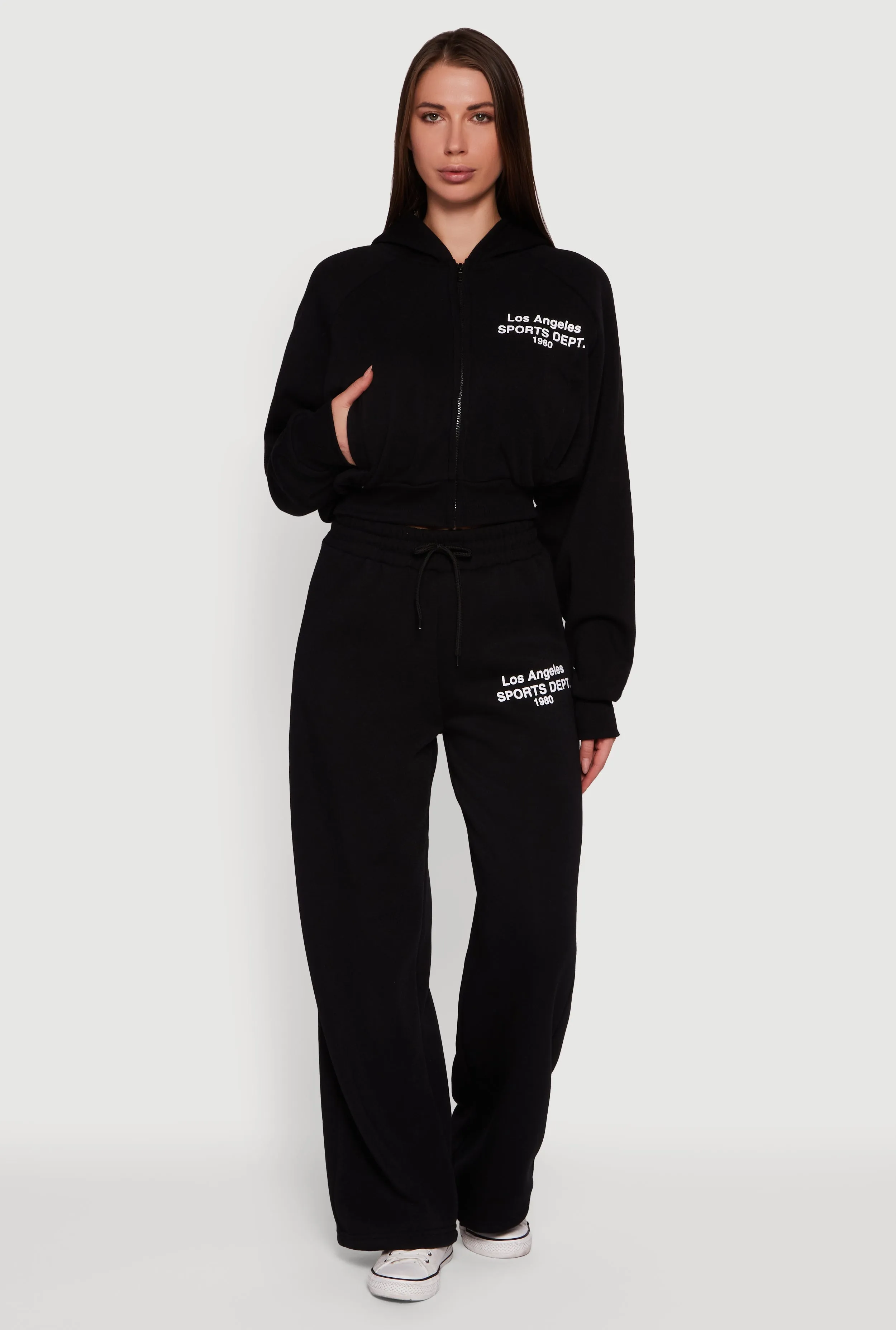 Los Angeles Graphic Zip Front Hoodie sold by Rainbow product image thumbnail 2