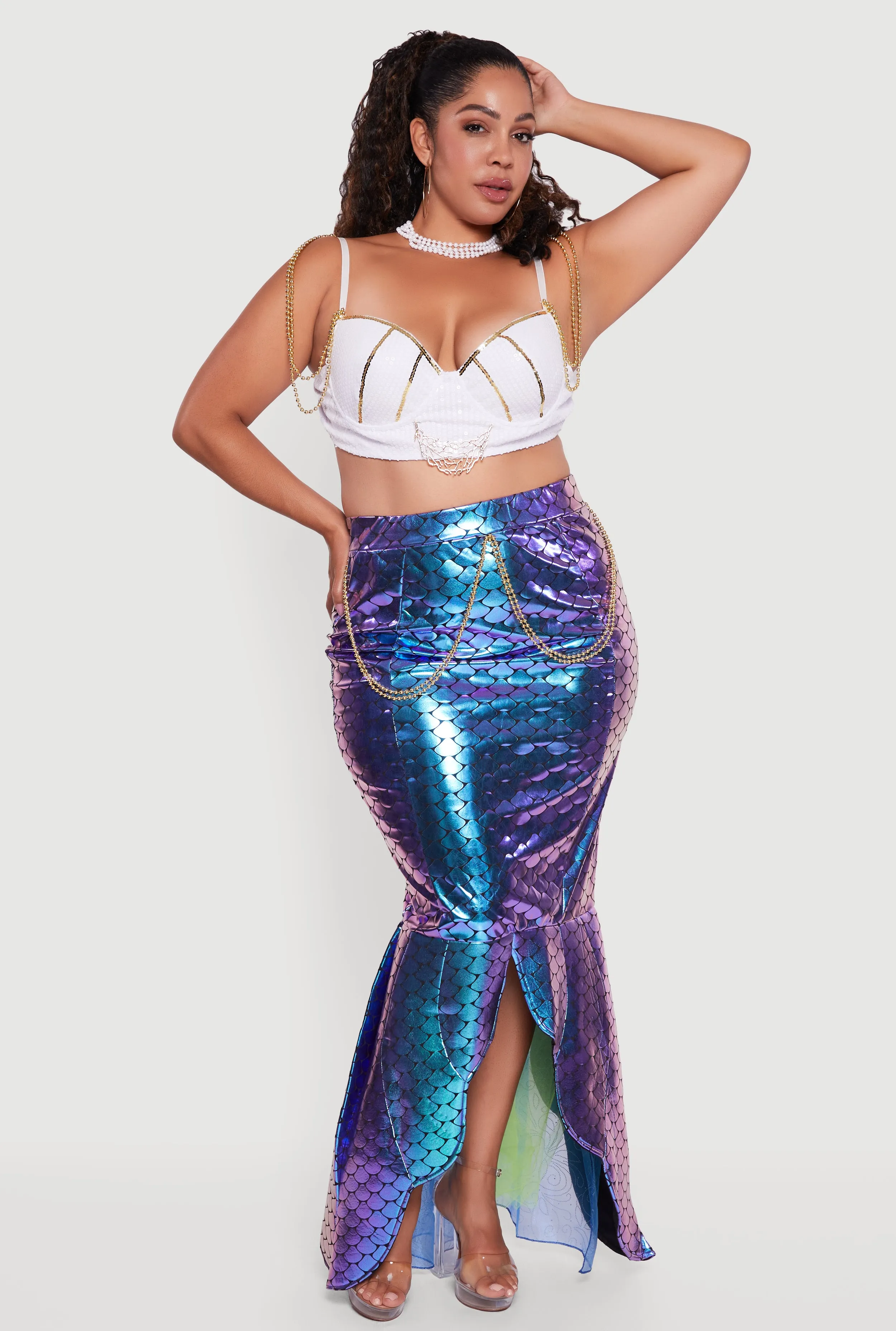 Plus Size Majestic Mermaid Costume sold by Rainbow