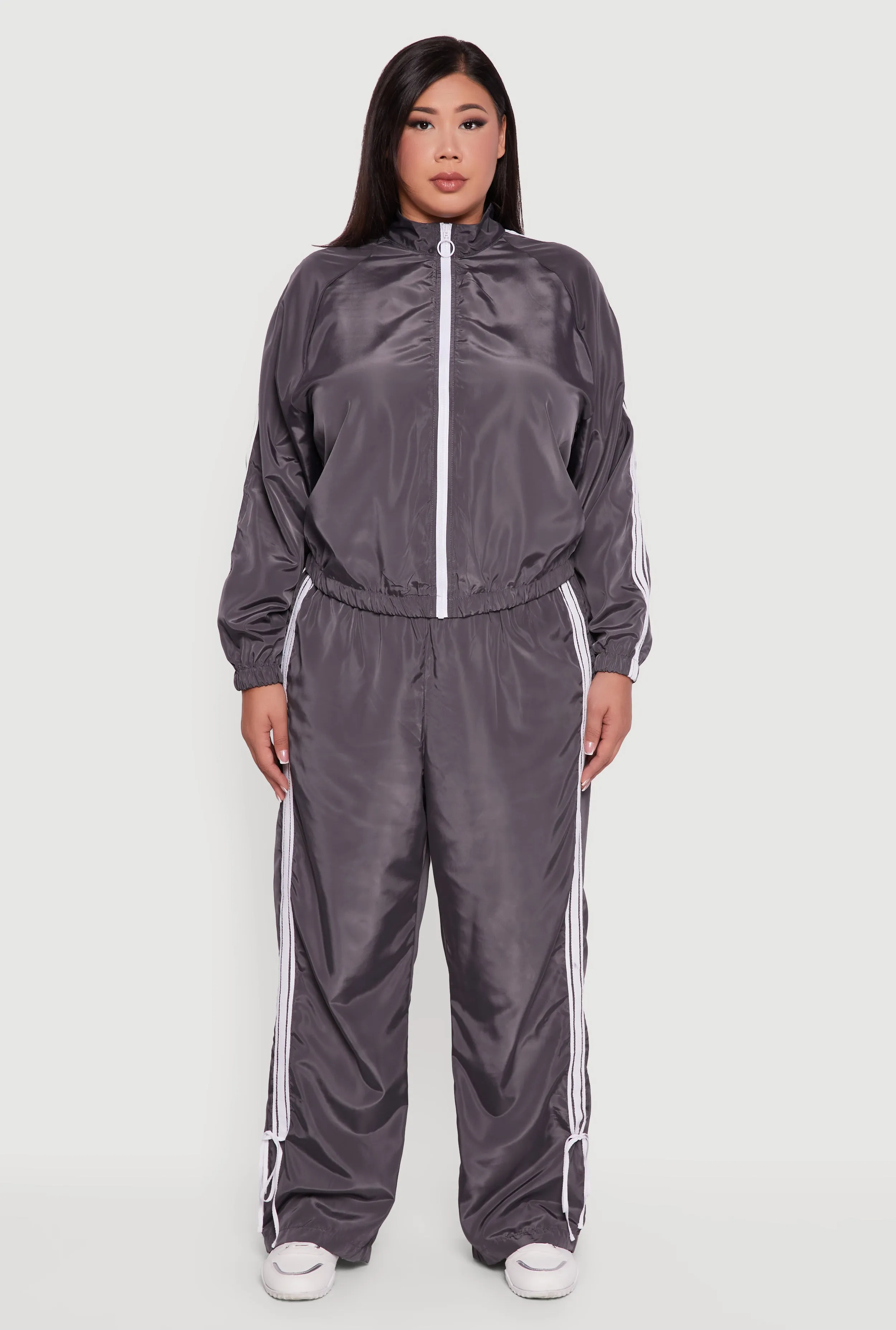 Plus Size Almost Famous Bow Side Stripe Track Pants sold by Rainbow product image thumbnail 2