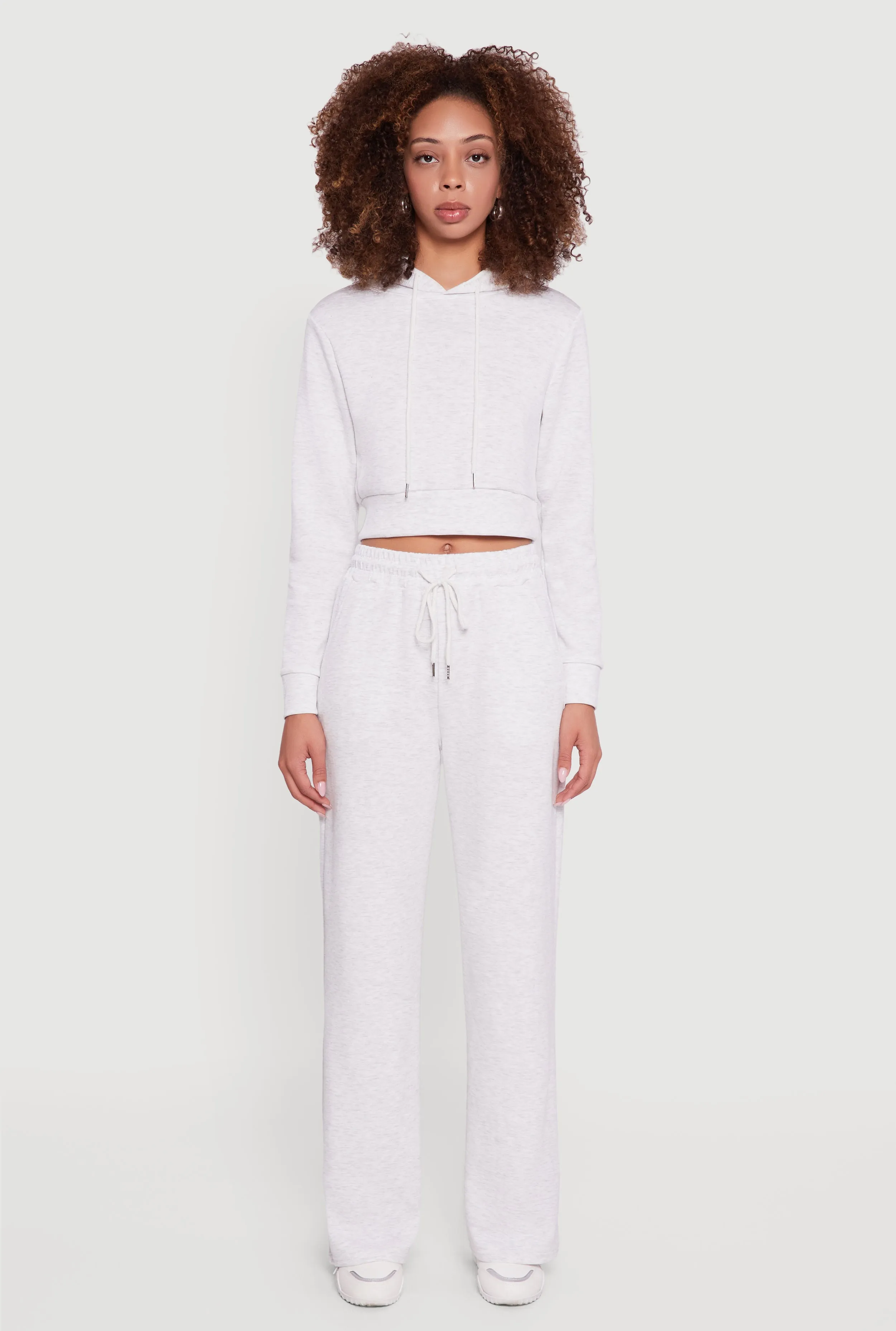 Cropped Long Sleeve Pullover Hoodie sold by Rainbow product image thumbnail 3