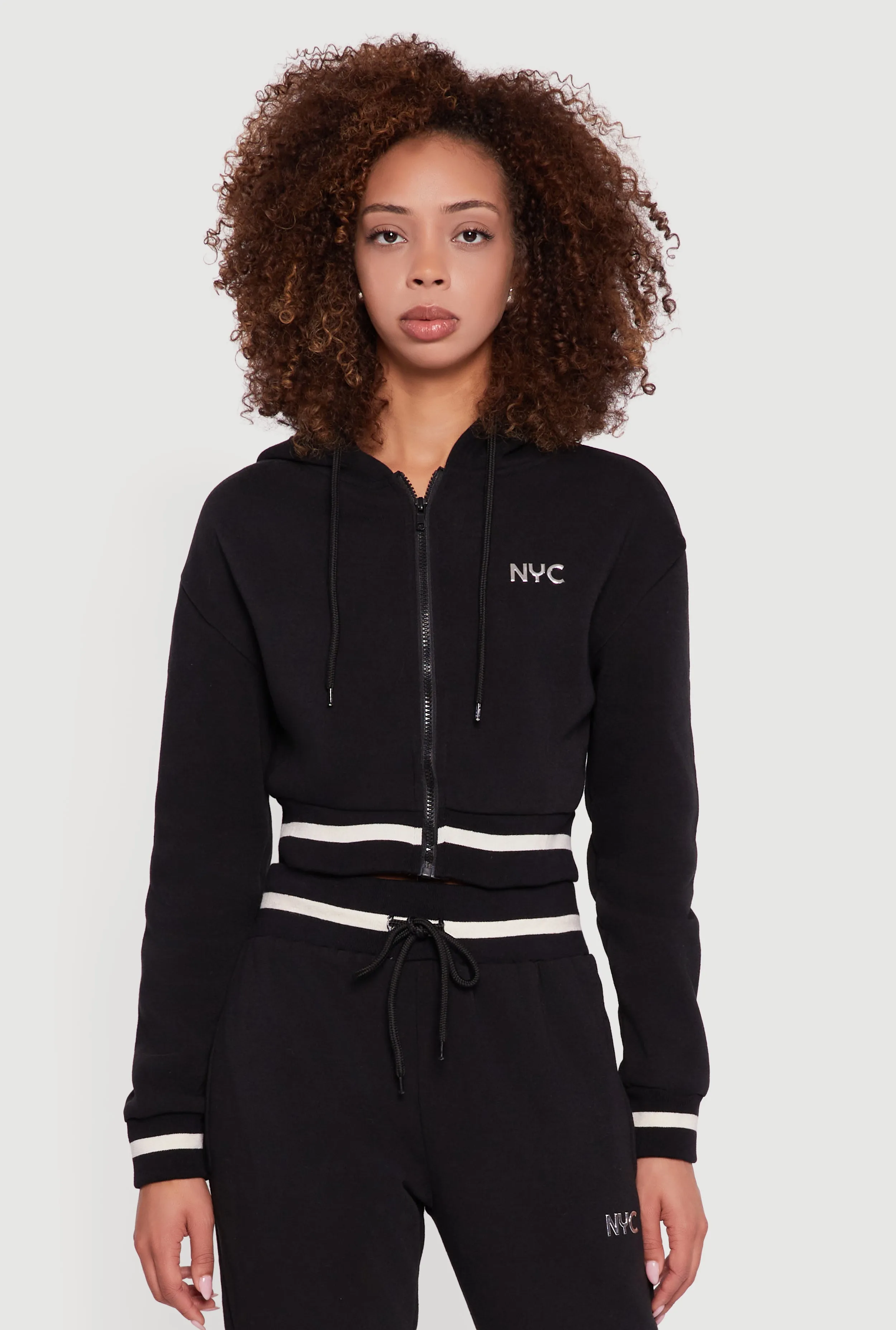 NYC Graphic Fleece Lined Hooded Sweatshirt sold by Rainbow