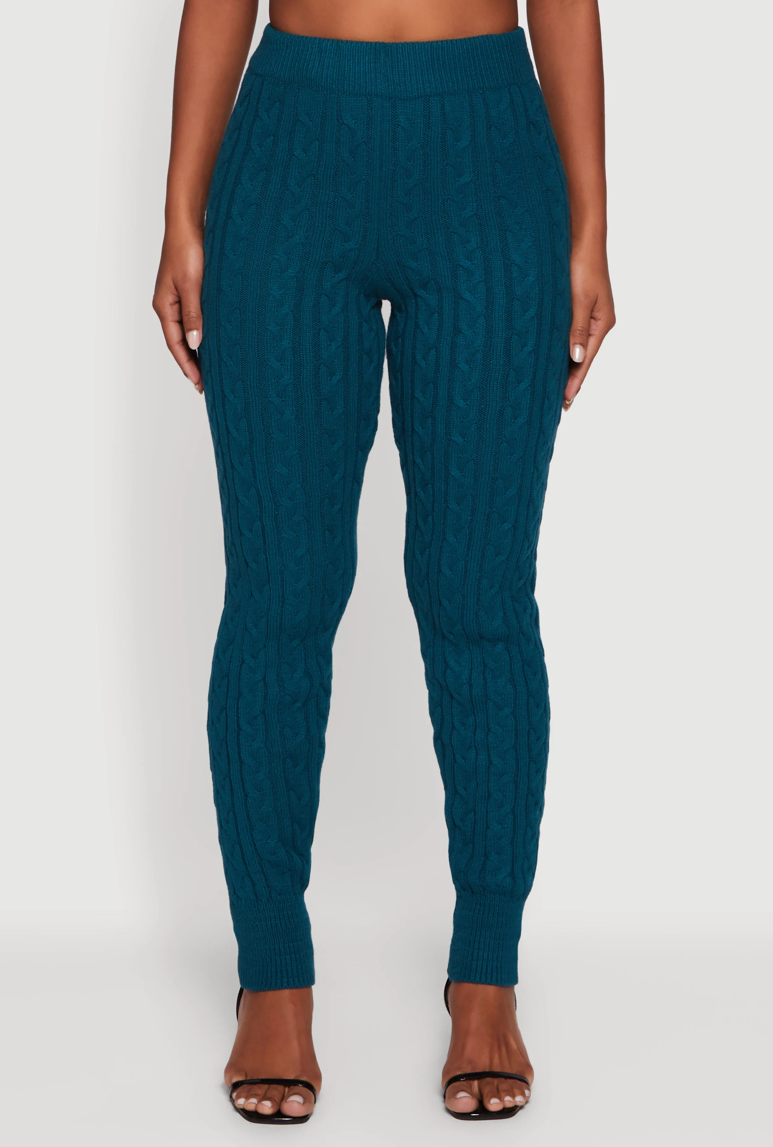 Mid Rise Cable Knit Joggers sold by Rainbow product image thumbnail 3