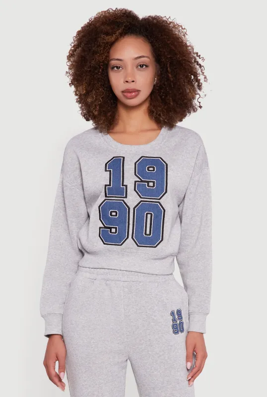 Embroidered Graphic Fleece Lined Sweatshirt sold by Rainbow