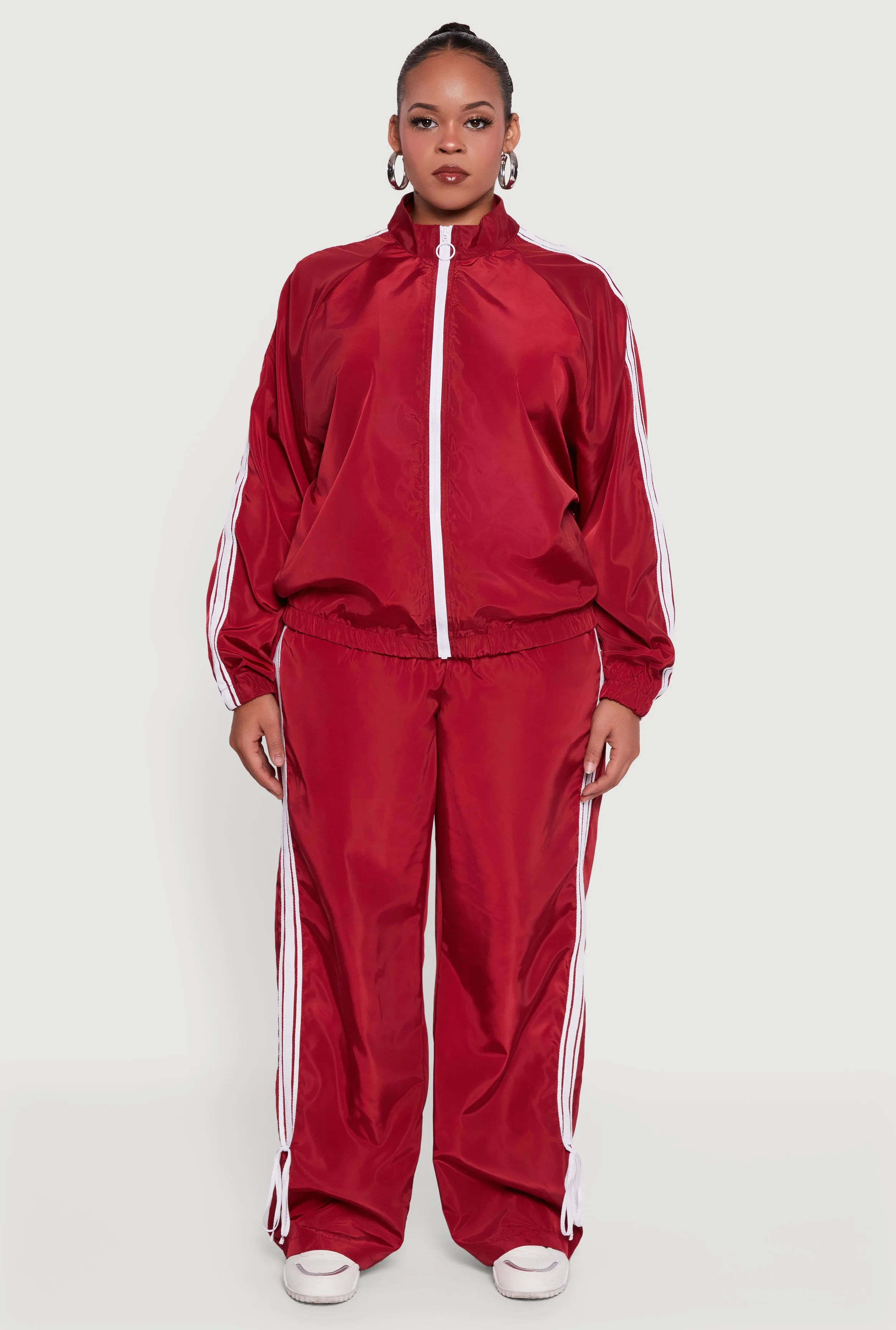 Plus Size Almost Famous Bow Side Stripe Track Pants sold by Rainbow product image thumbnail 2