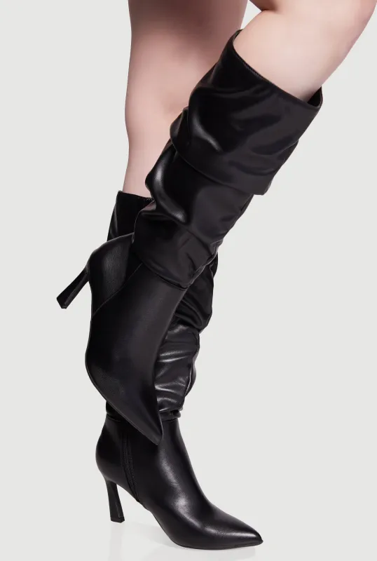 Chic Stiletto Tall Slouch Boots sold by Rainbow