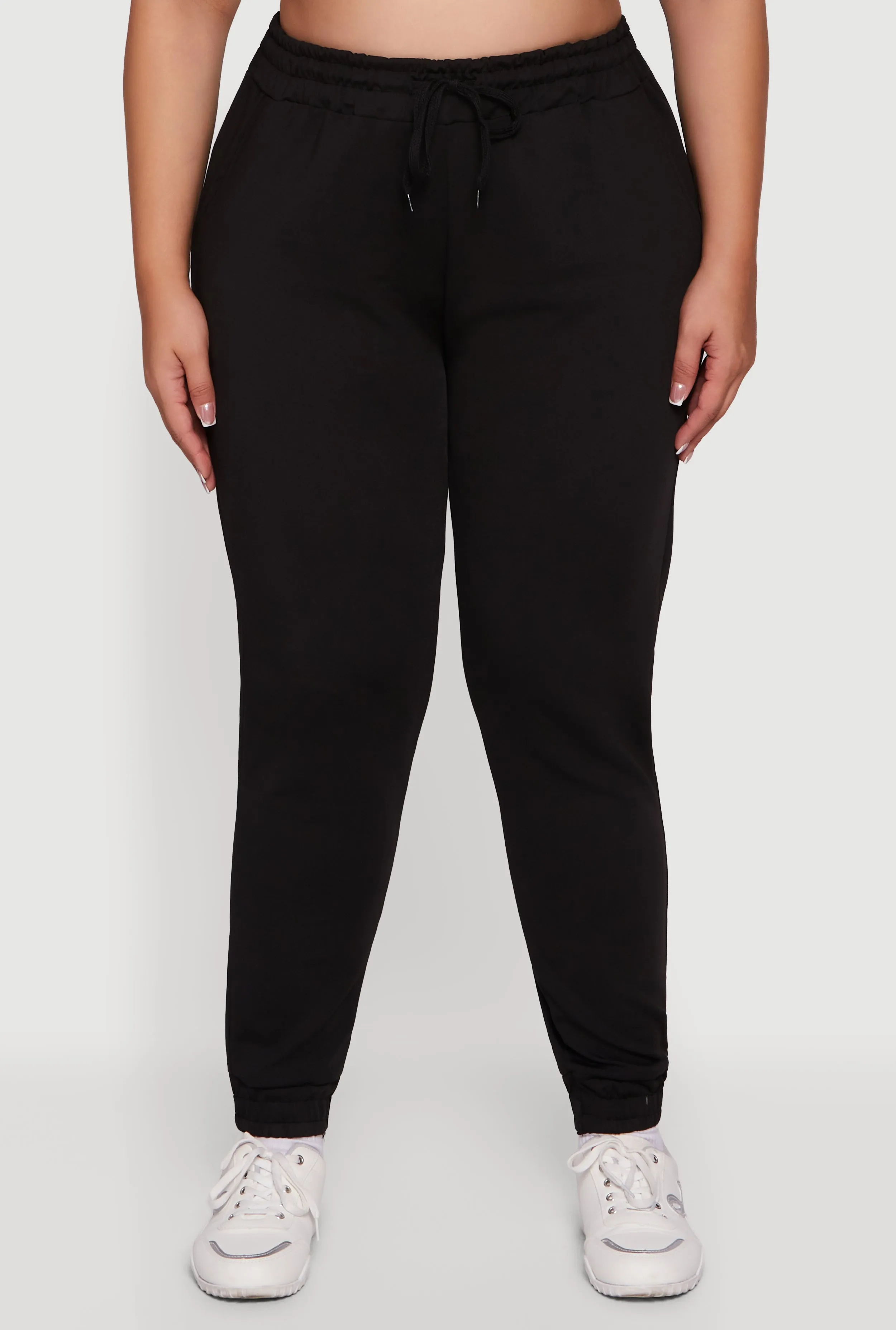 Plus Size Scuba Drawstring Waist Joggers sold by Rainbow product image thumbnail 3