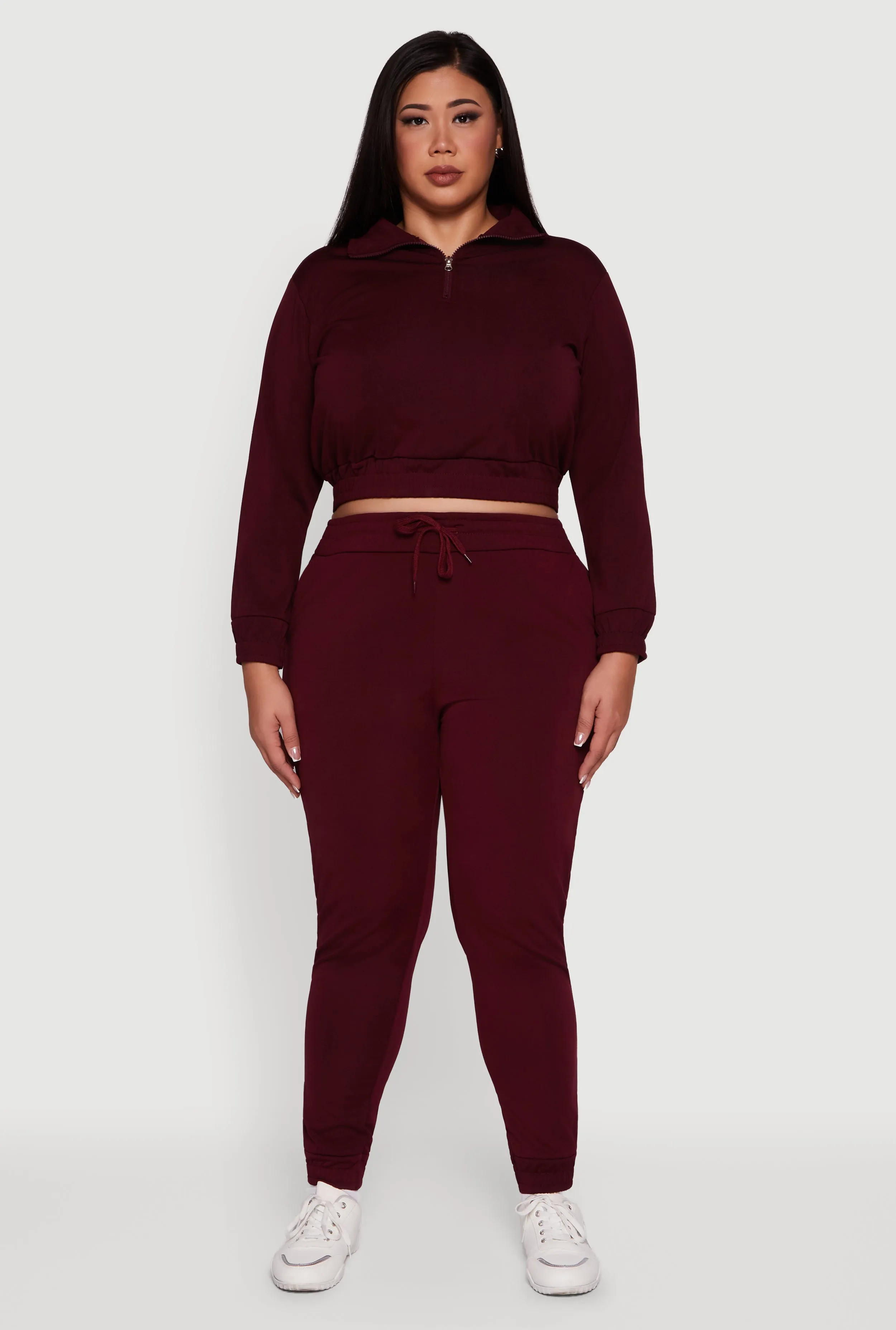 Plus Size Scuba Drawstring Waist Joggers sold by Rainbow