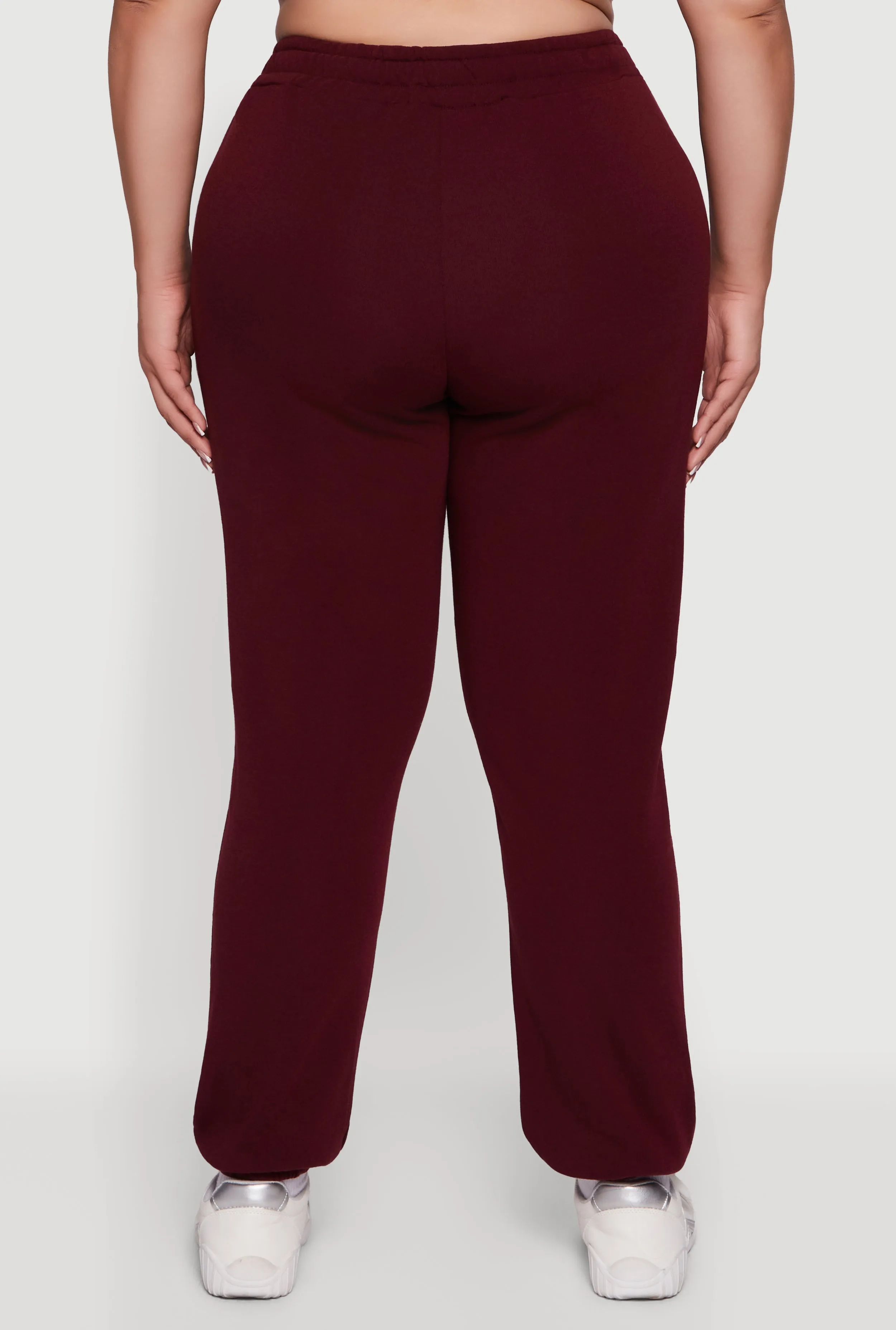 Plus Size Mid Rise Fleece Lined Tapered Sweatpants sold by Rainbow product image thumbnail 5