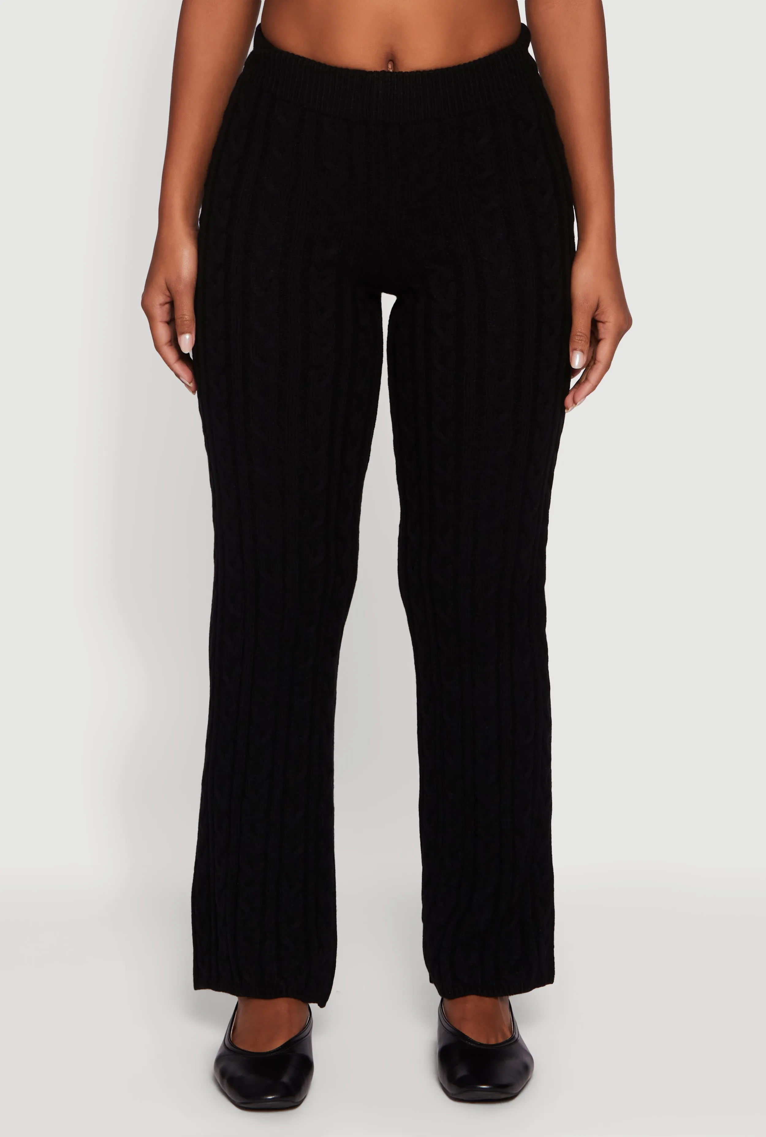 Cable Knit Straight Leg Lounge Pants sold by Rainbow product image thumbnail 3