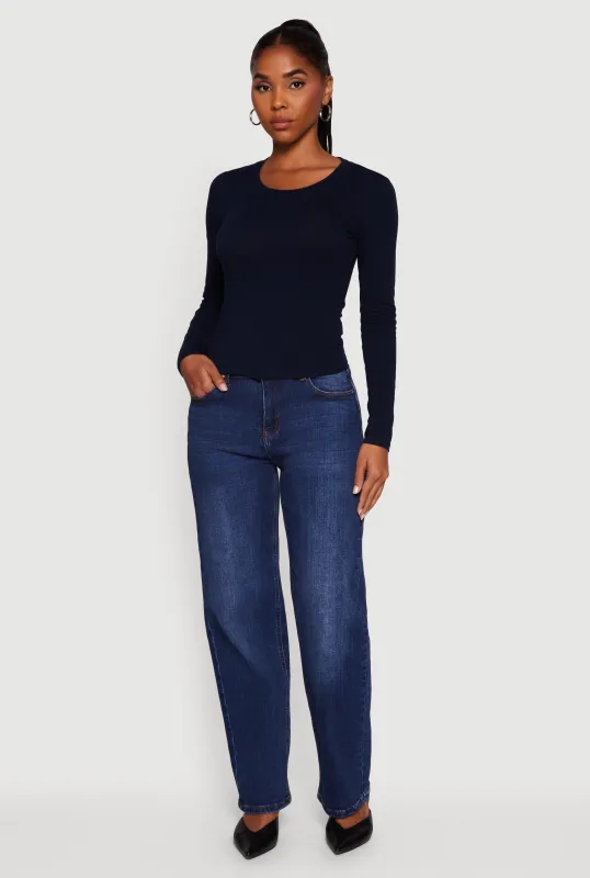 Long Sleeve Scoop Neck Tee sold by Rainbow