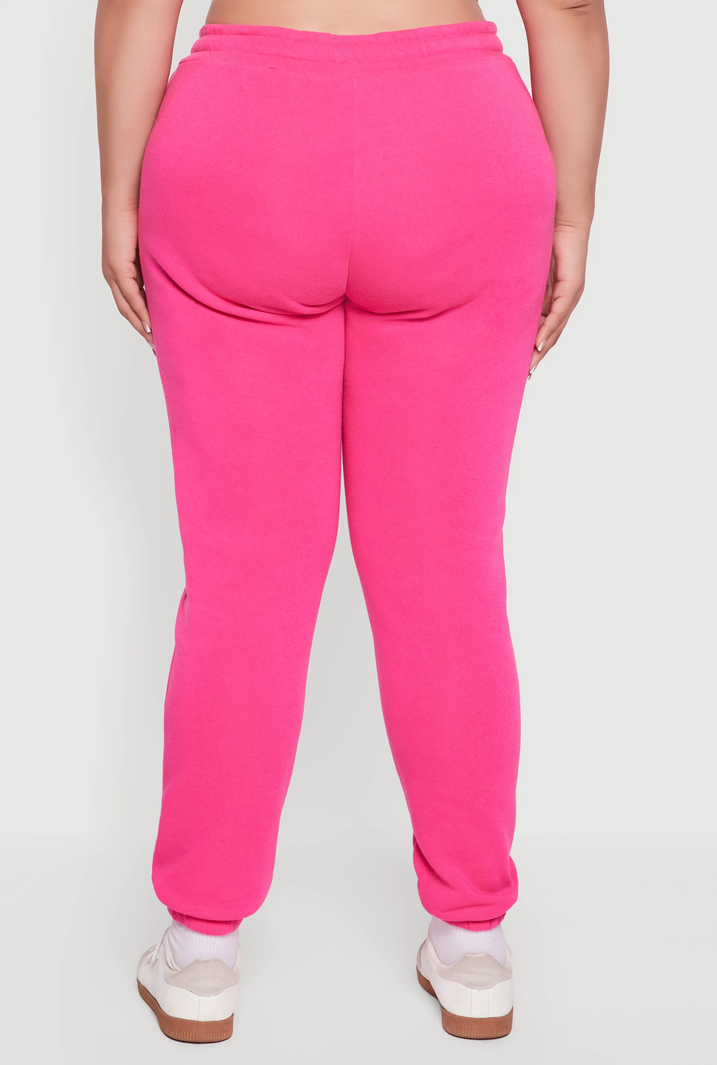 Plus Size Mid Rise Fleece Lined Tapered Sweatpants sold by Rainbow product image thumbnail 5