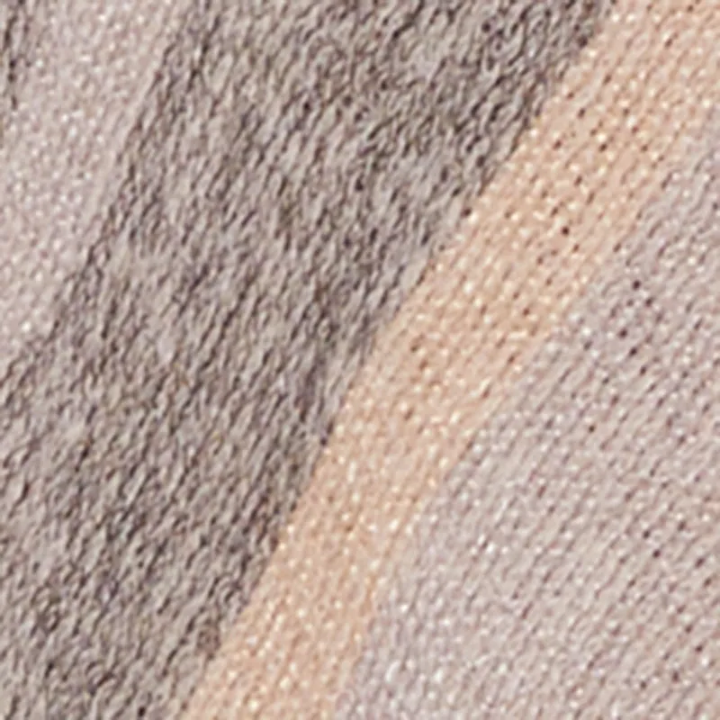 Marled Striped Fringe Hooded Poncho sold by Rainbow product image thumbnail 4