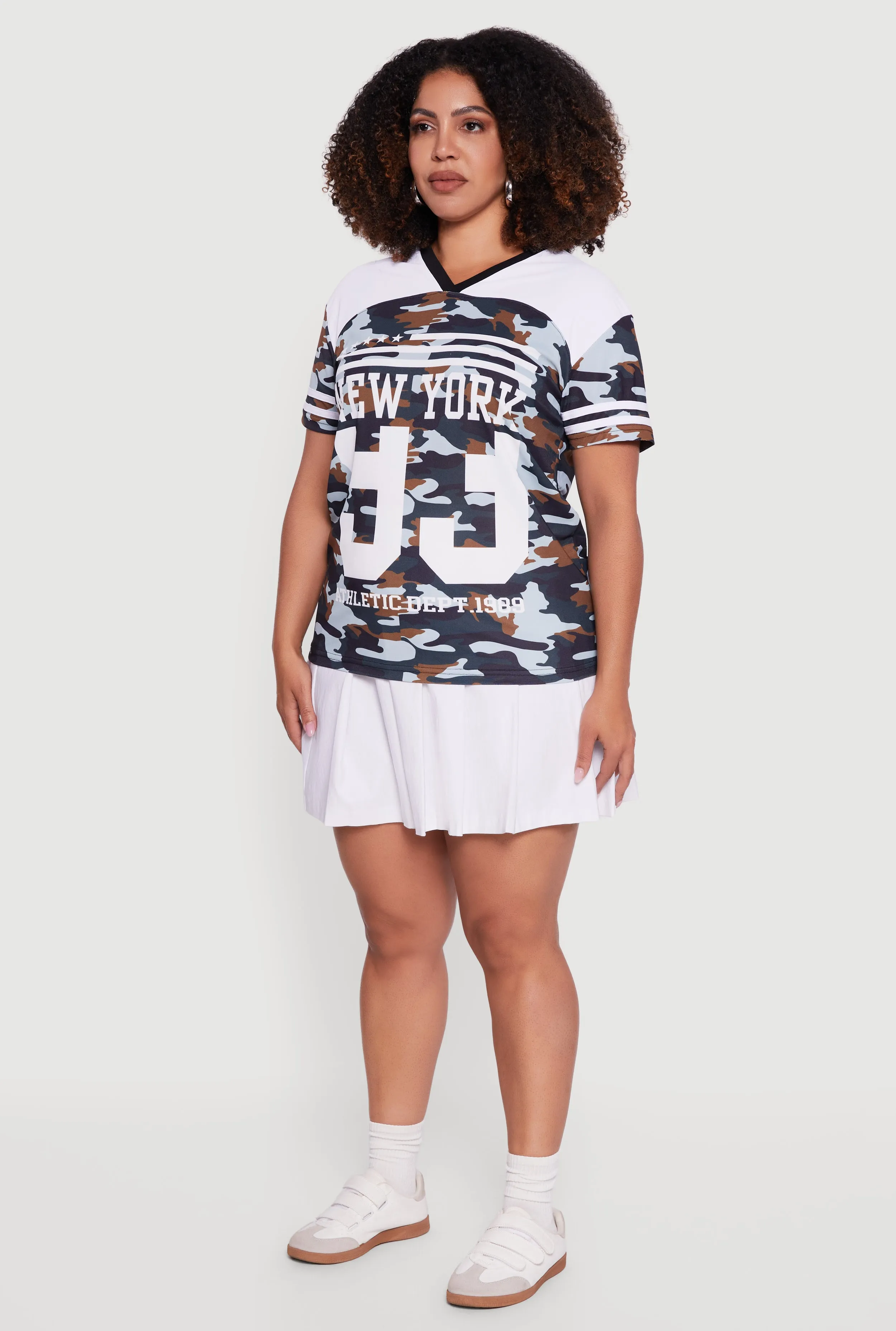 Plus Size New York 93 Camo Graphic Tee sold by Rainbow product image thumbnail 5