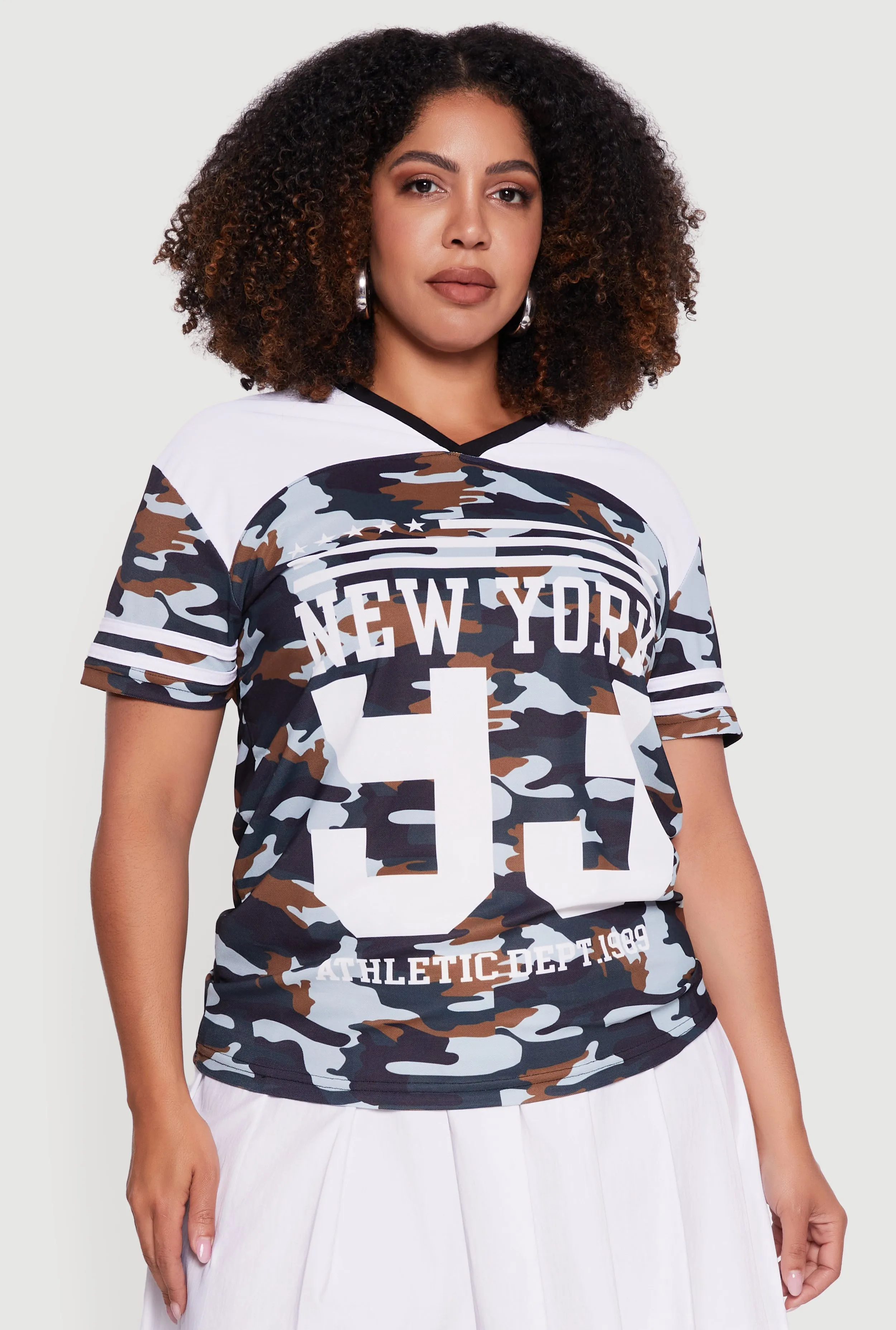 Plus Size New York 93 Camo Graphic Tee sold by Rainbow product image thumbnail 2
