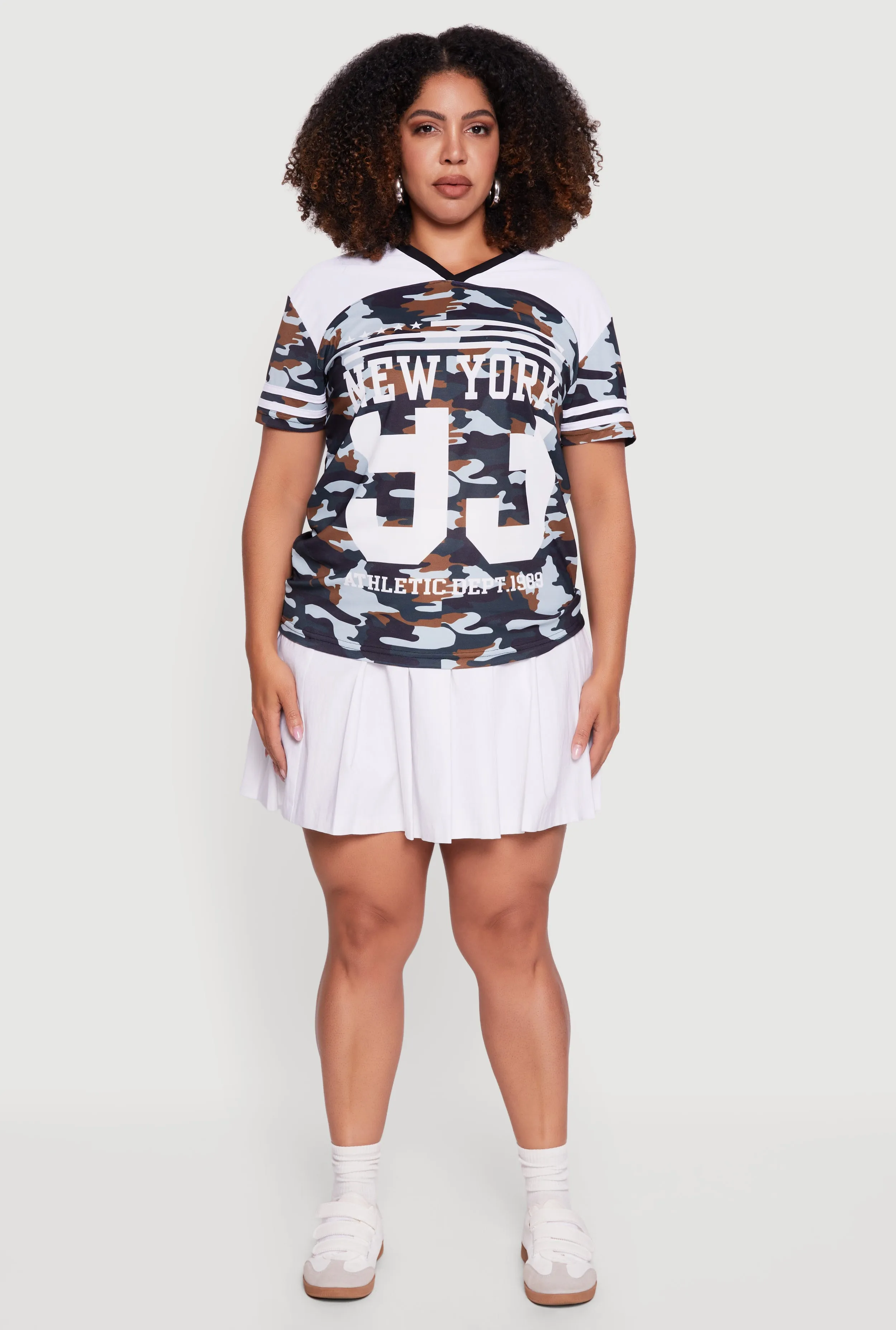 Plus Size New York 93 Camo Graphic Tee sold by Rainbow product image thumbnail 3