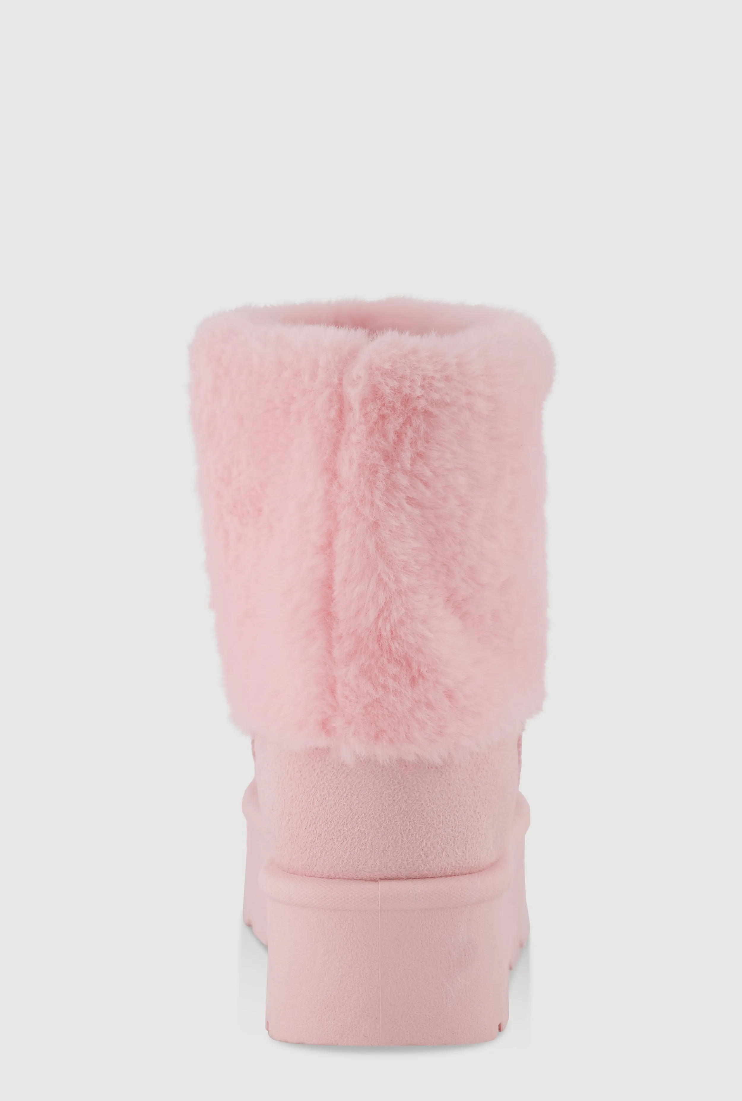 Faux Fur Cuff Platform Booties sold by Rainbow product image thumbnail 3