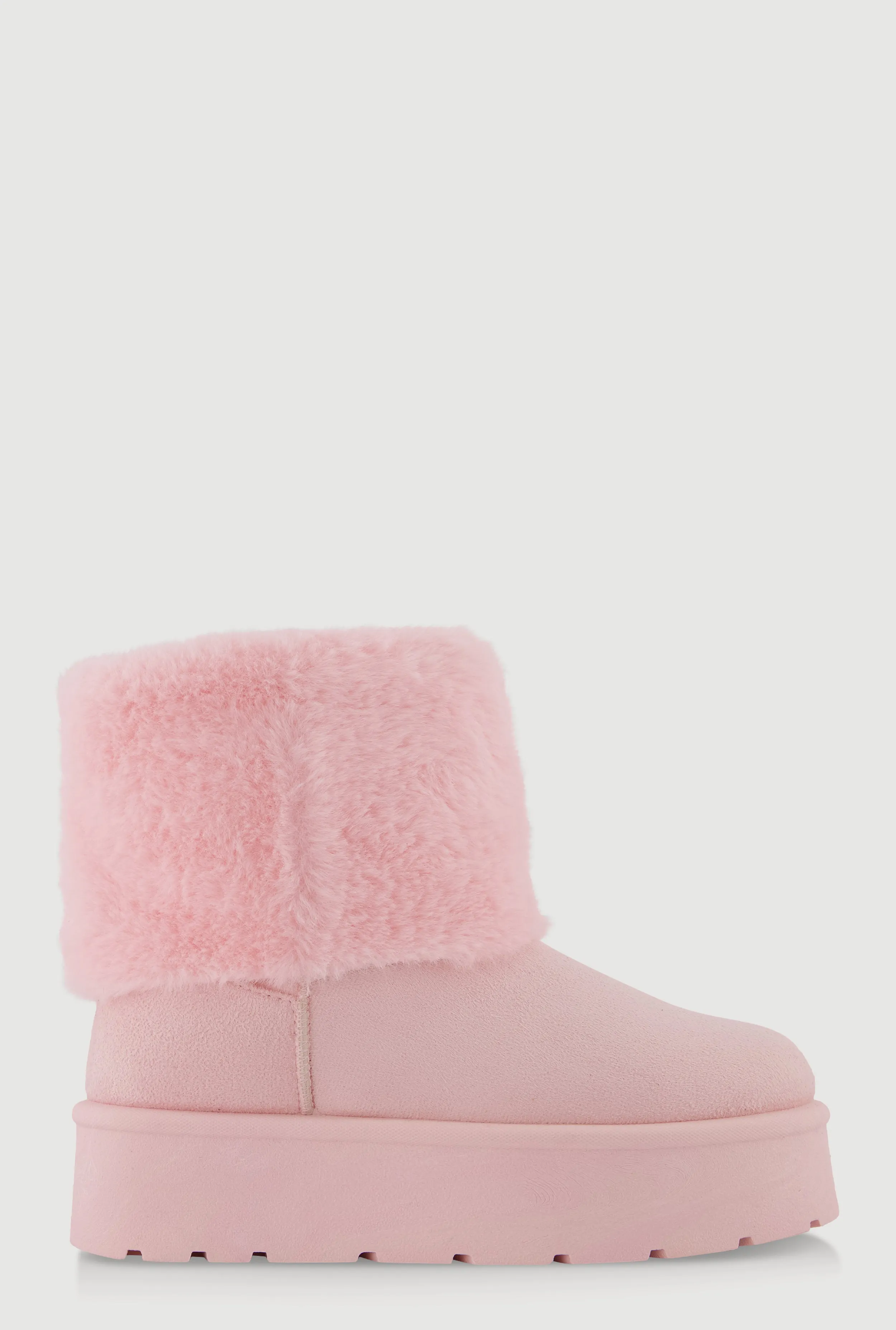 Faux Fur Cuff Platform Booties sold by Rainbow product image thumbnail 2