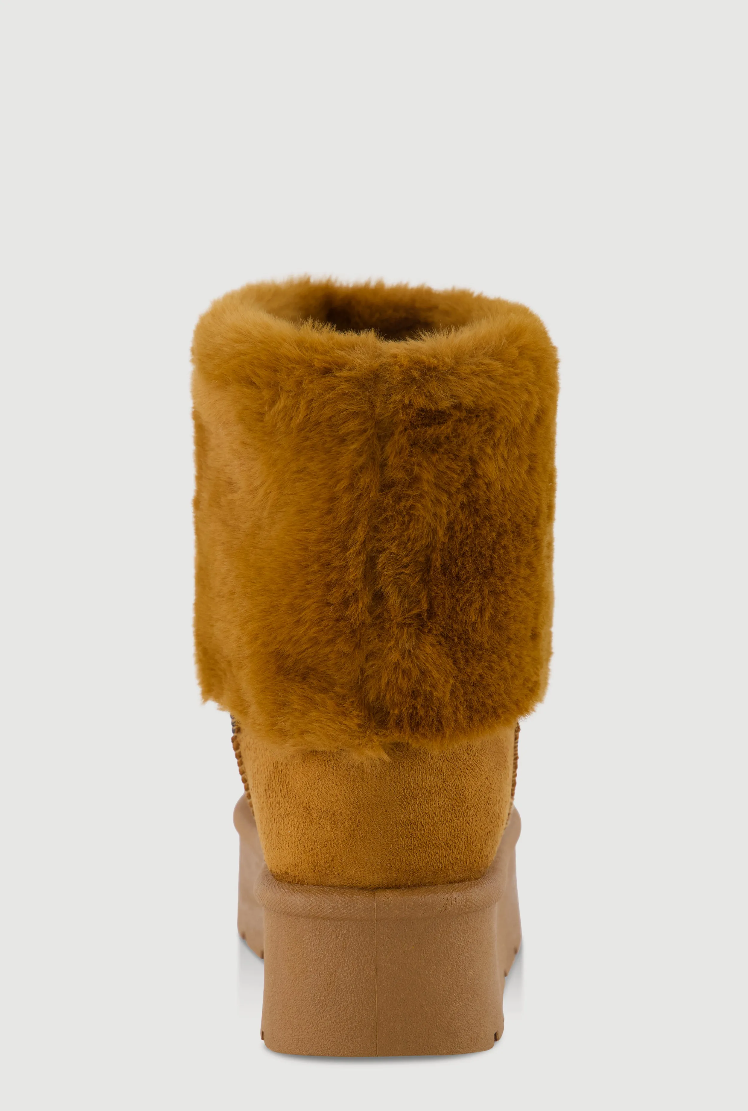 Faux Fur Cuff Platform Booties sold by Rainbow product image thumbnail 3