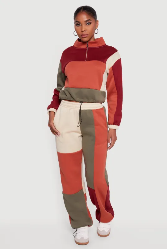 Color Block Pull On Sweatpants sold by Rainbow