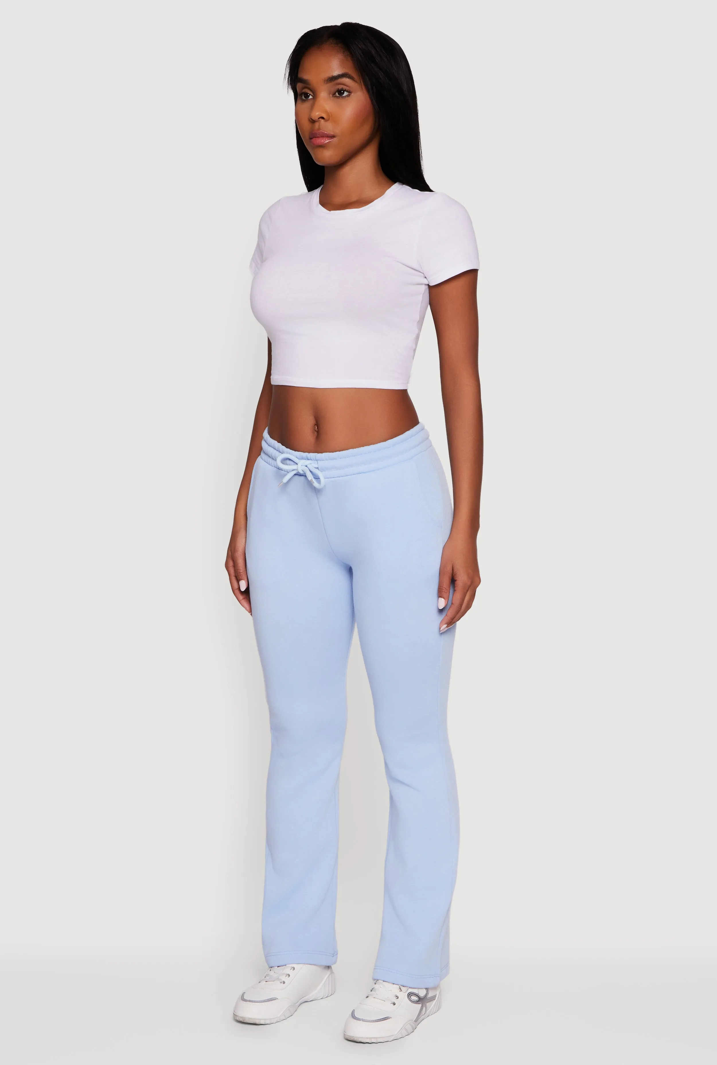 Drawstring Waist Slim Bootcut Sweatpants sold by Rainbow product image thumbnail 3