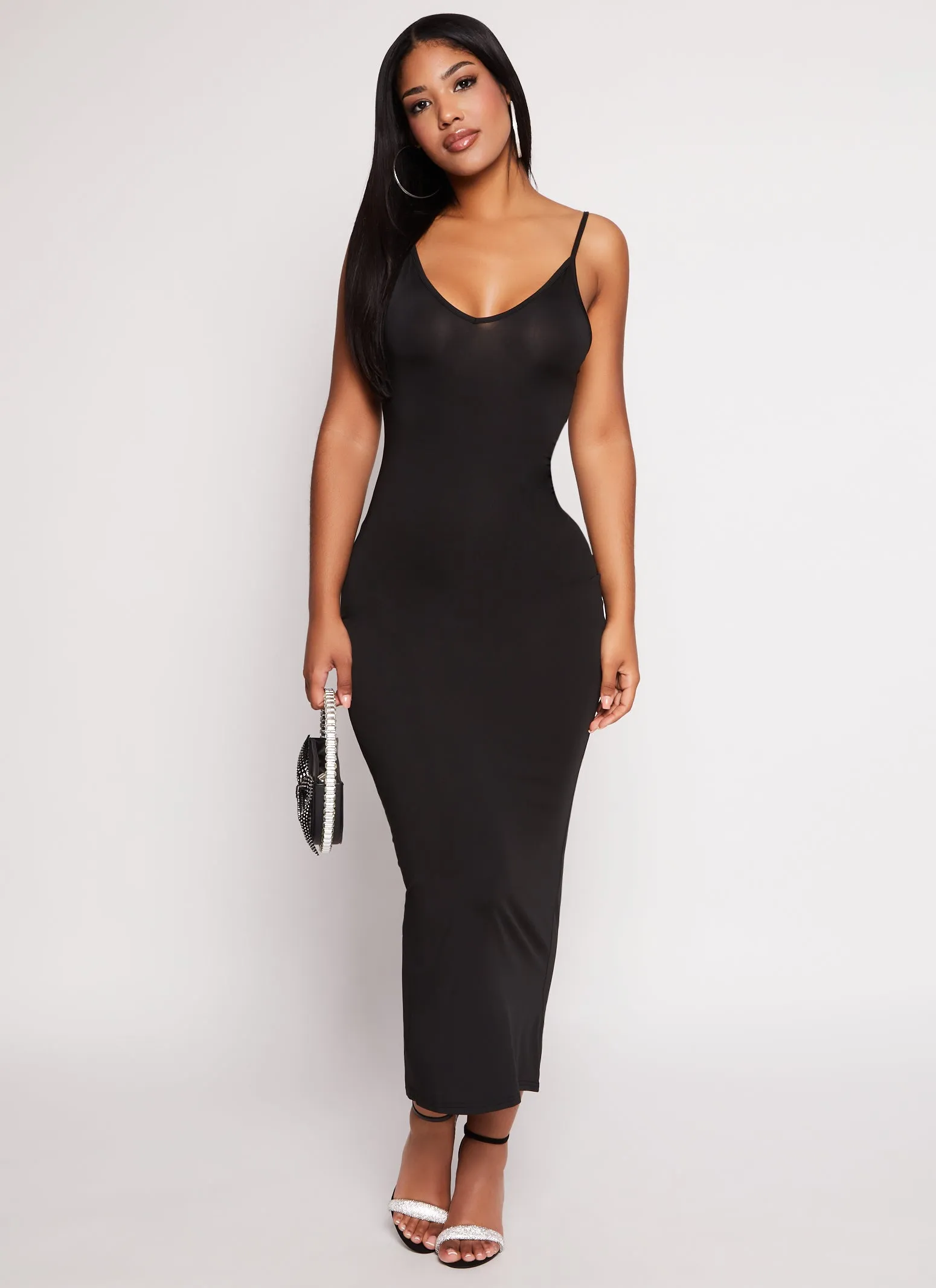 Daisy V Neck Bodycon Maxi Dress sold by Rainbow product image thumbnail 2