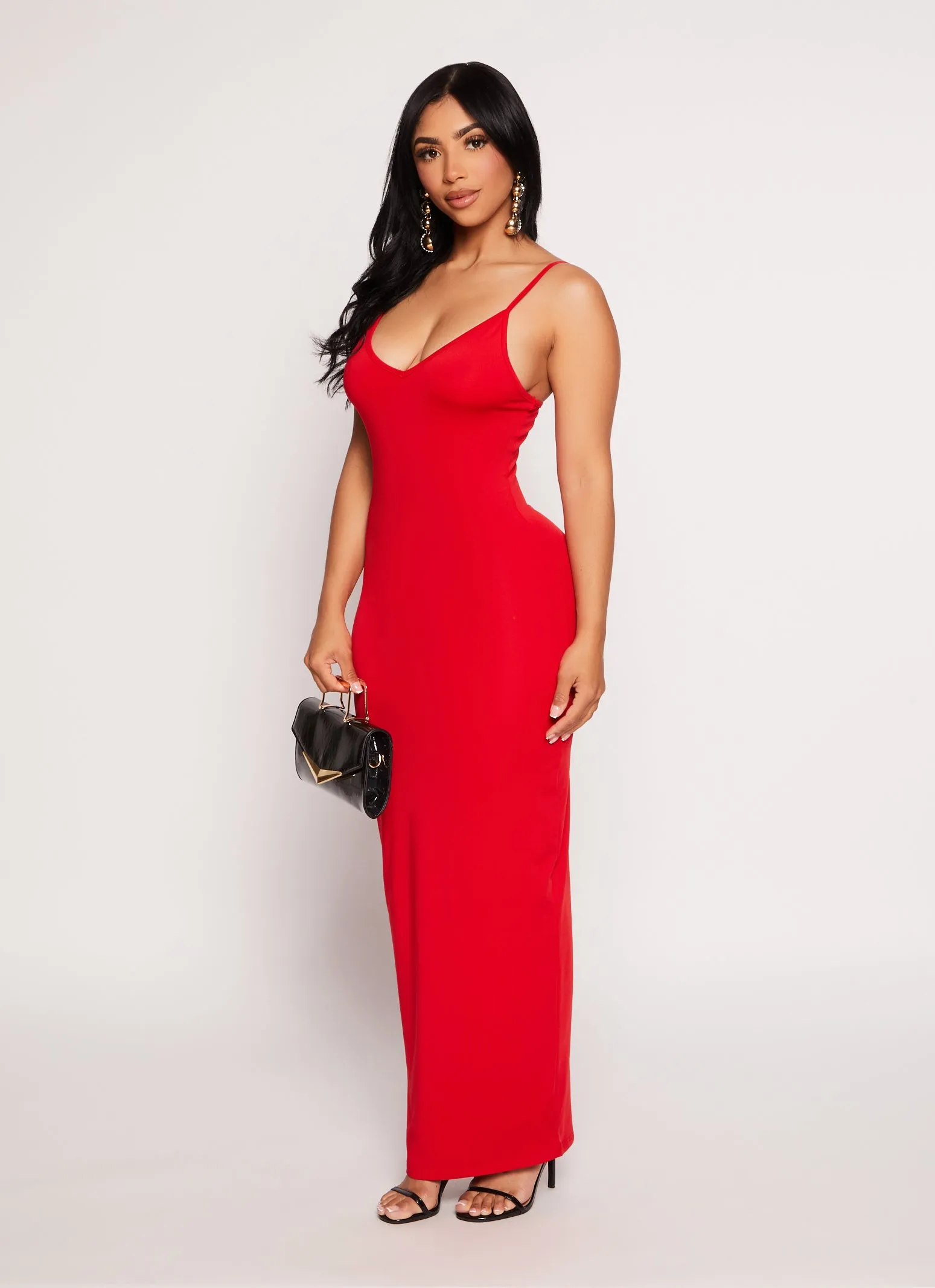 Daisy V Neck Bodycon Maxi Dress sold by Rainbow product image thumbnail 5