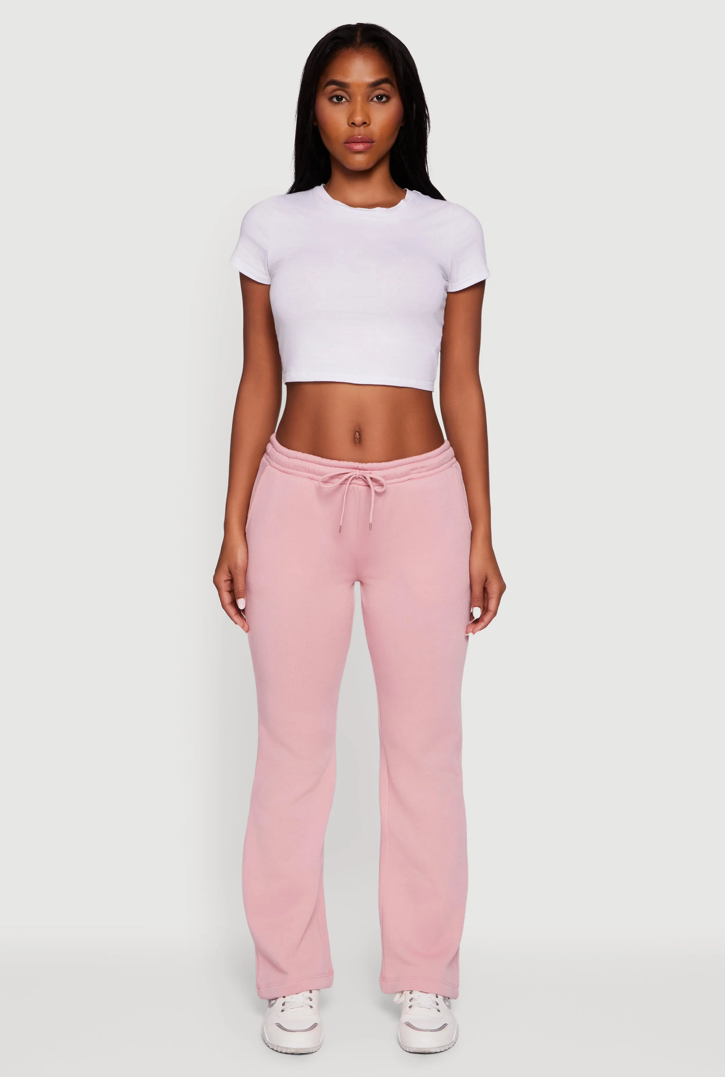 Drawstring Waist Slim Bootcut Sweatpants sold by Rainbow product image thumbnail 2