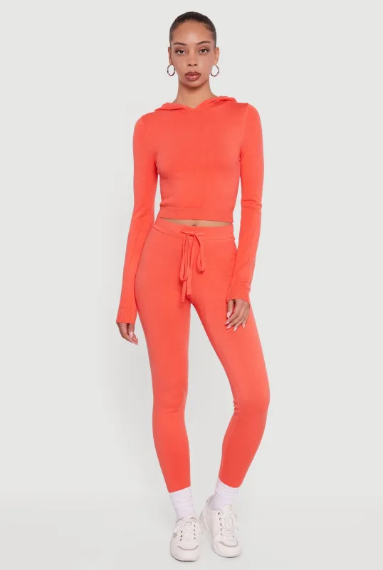 Knitted Drawstring Leggings sold by Rainbow