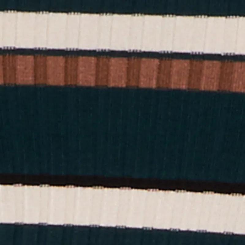 Plus Size Striped Button Detail Turtleneck Sweater Dress sold by Rainbow product image thumbnail 4