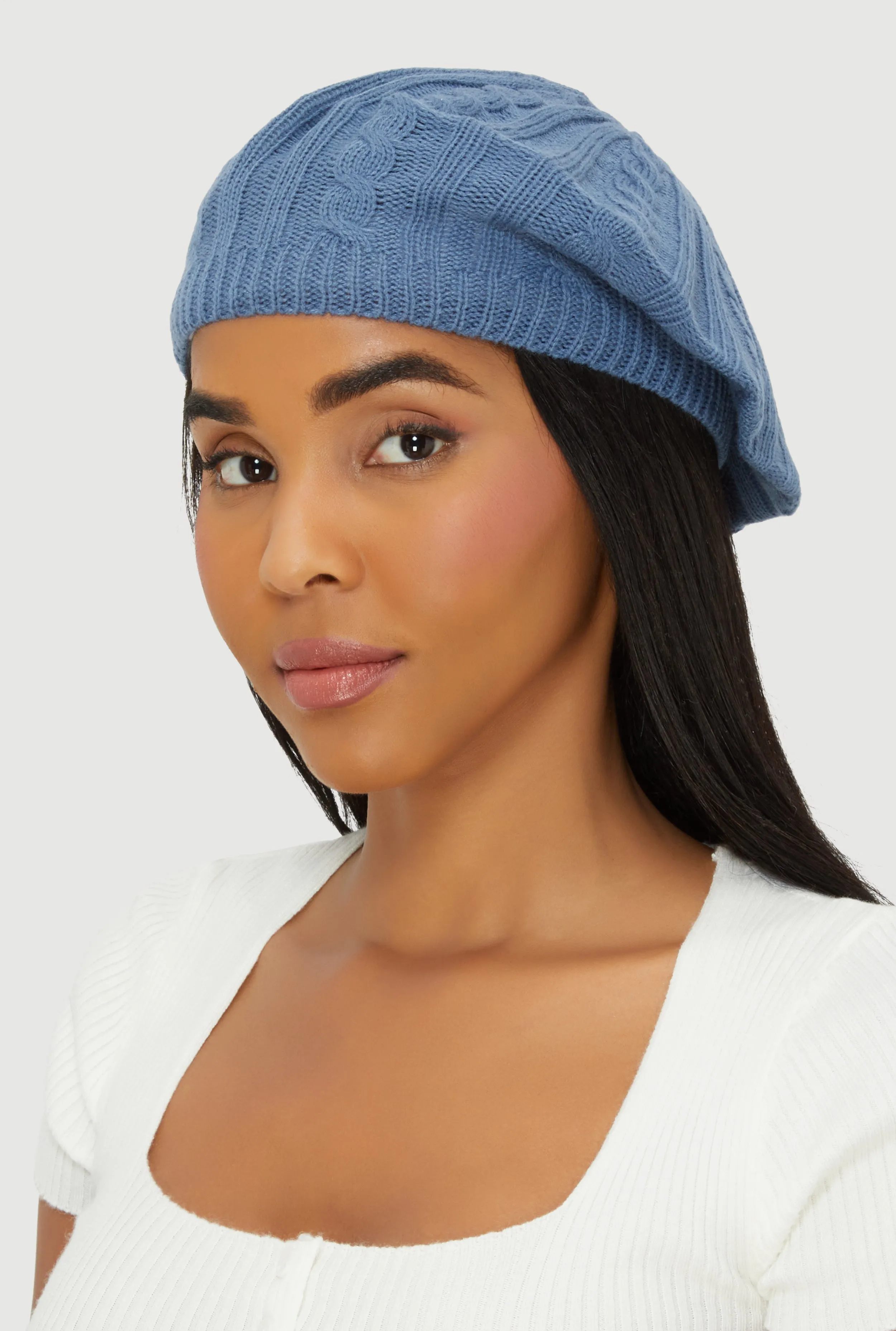 Cable Knit Beret sold by Rainbow