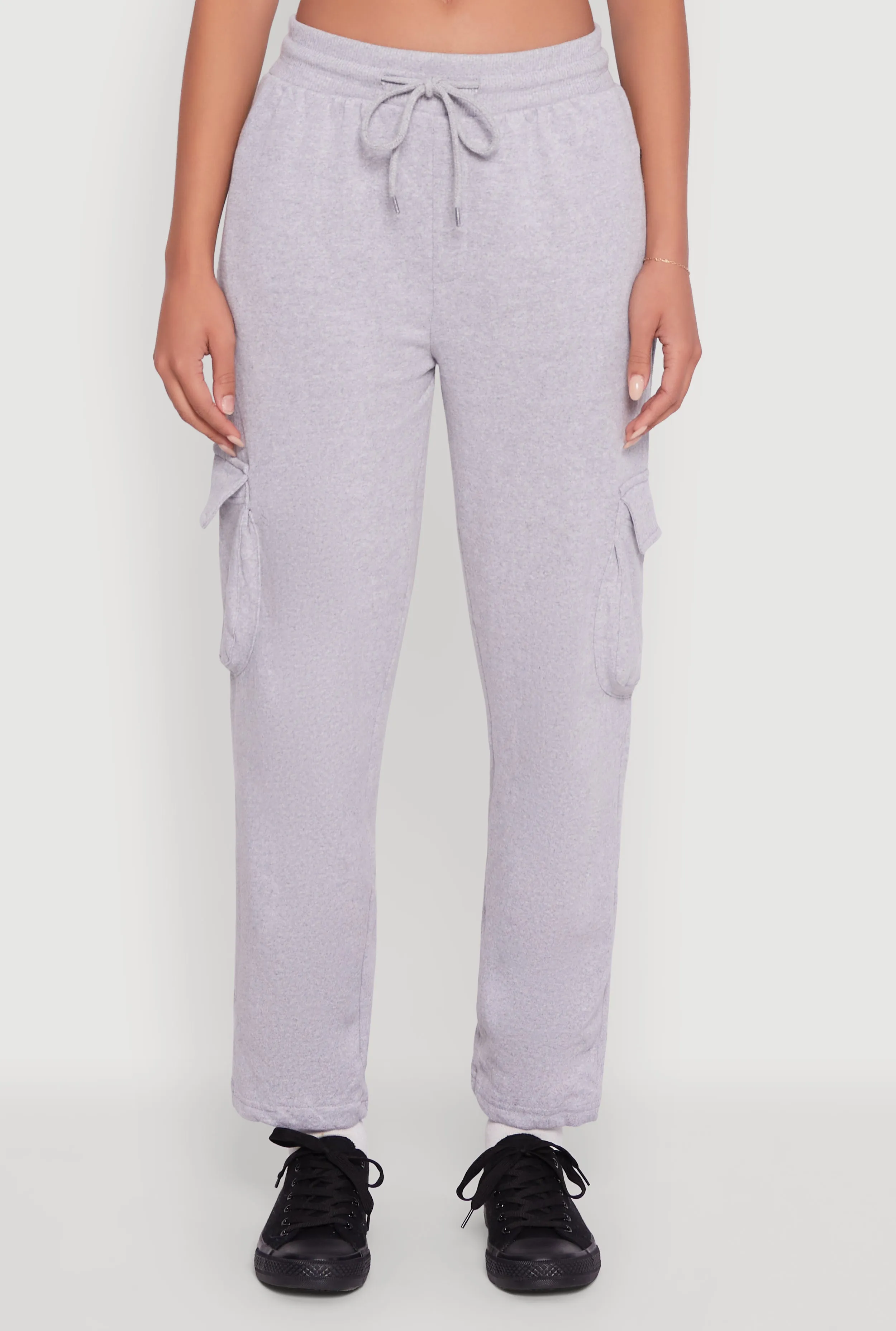 Zip Pocket Drawstring Waist Cargo Sweatpants sold by Rainbow product image thumbnail 5