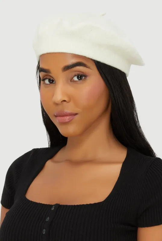 Solid Wool Beret sold by Rainbow