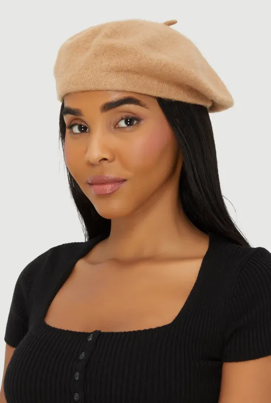 Solid Wool Beret sold by Rainbow