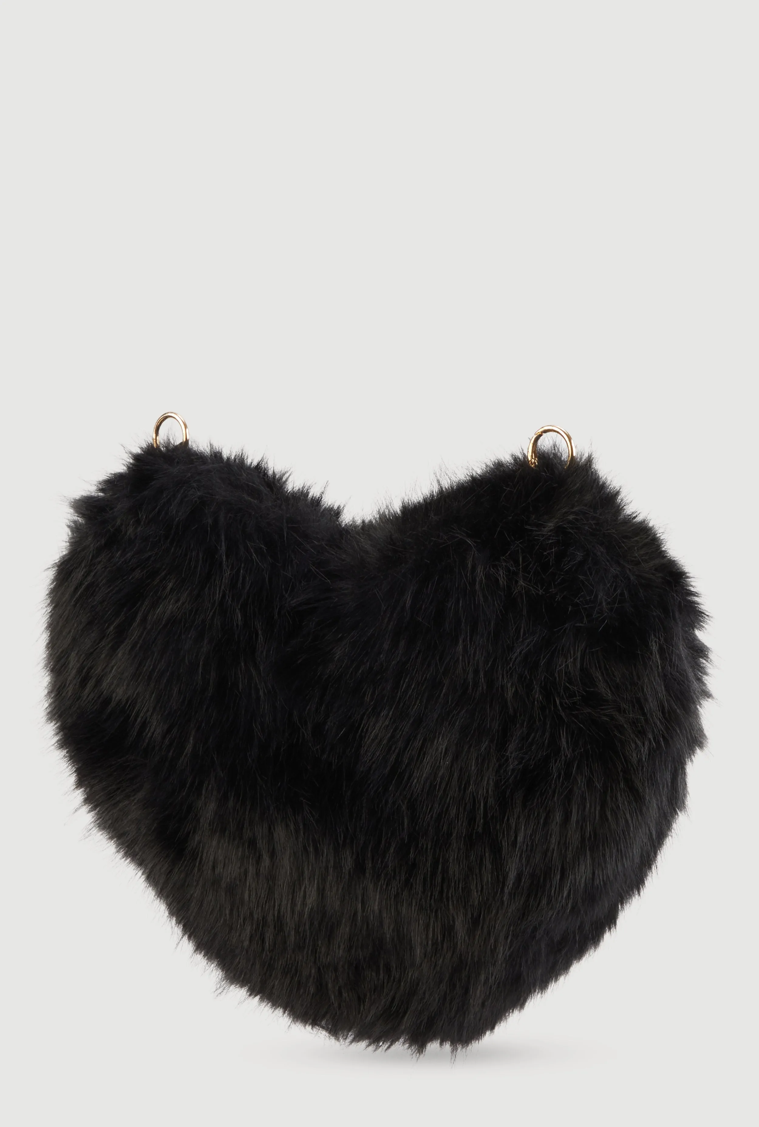 Faux Fur Heart Convertible Handbag sold by Rainbow product image thumbnail 5