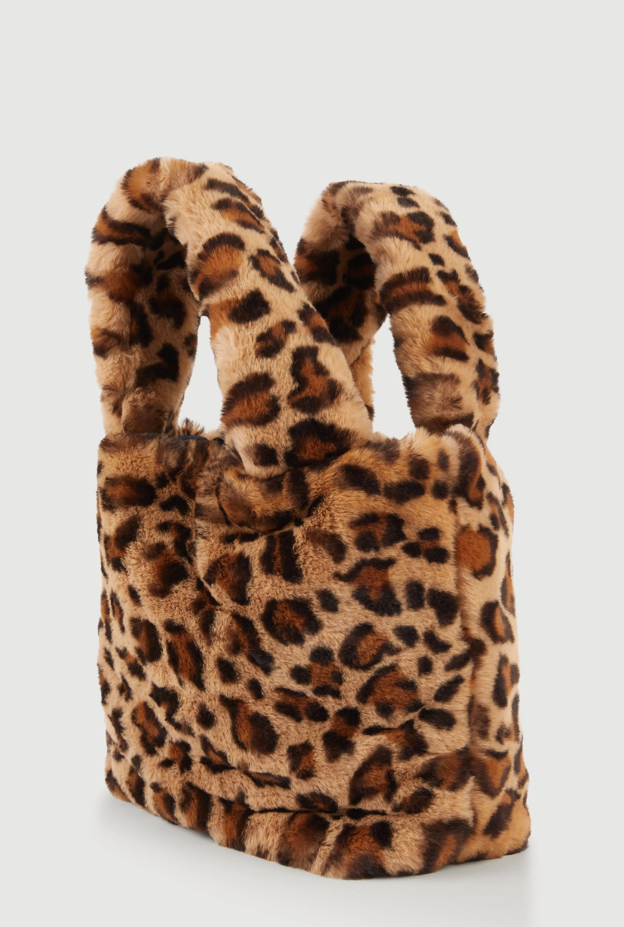 Leopard Print Faux Fur Handbag sold by Rainbow product image thumbnail 3