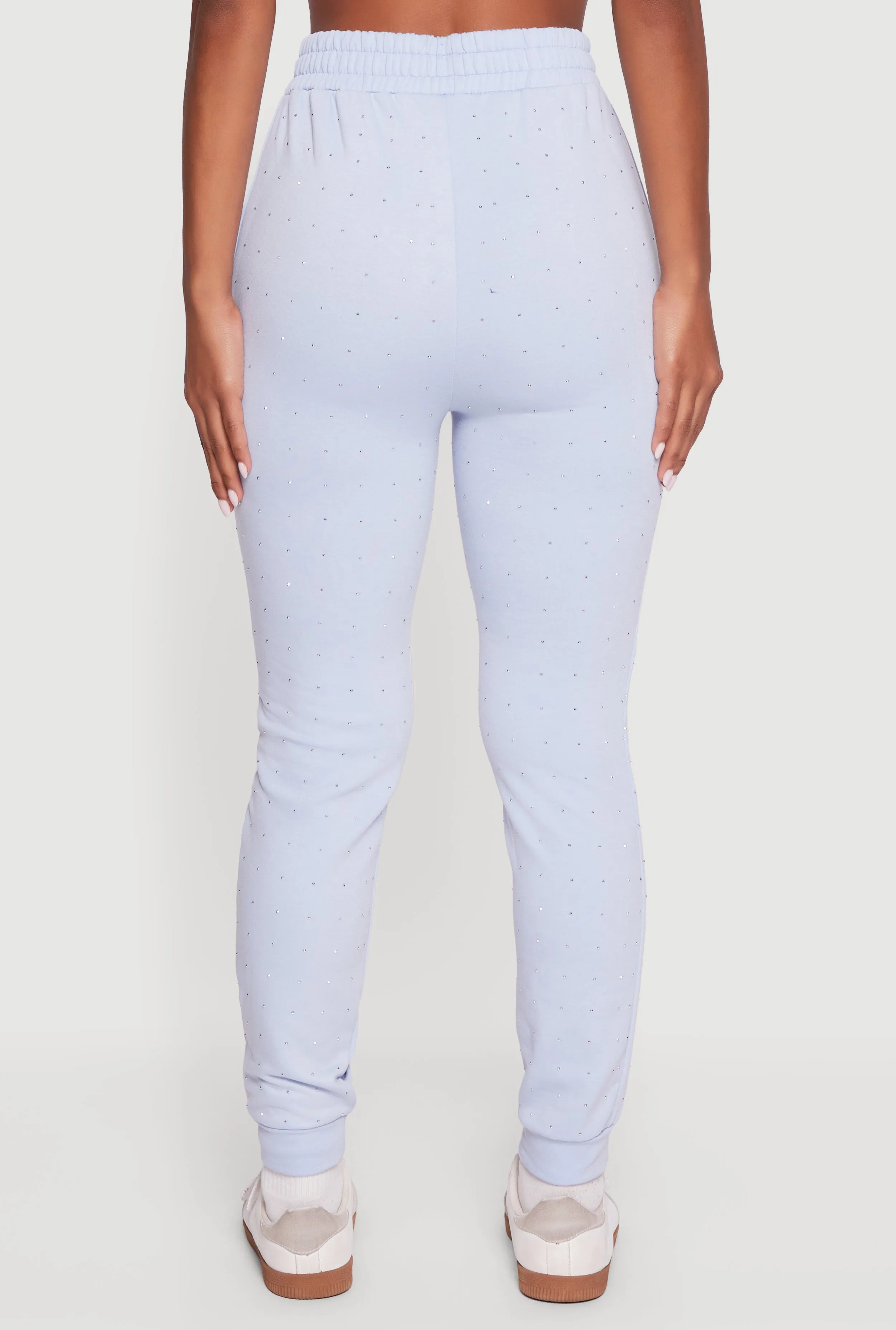 Rhinestone Studded Elastic Waist Joggers sold by Rainbow product image thumbnail 5