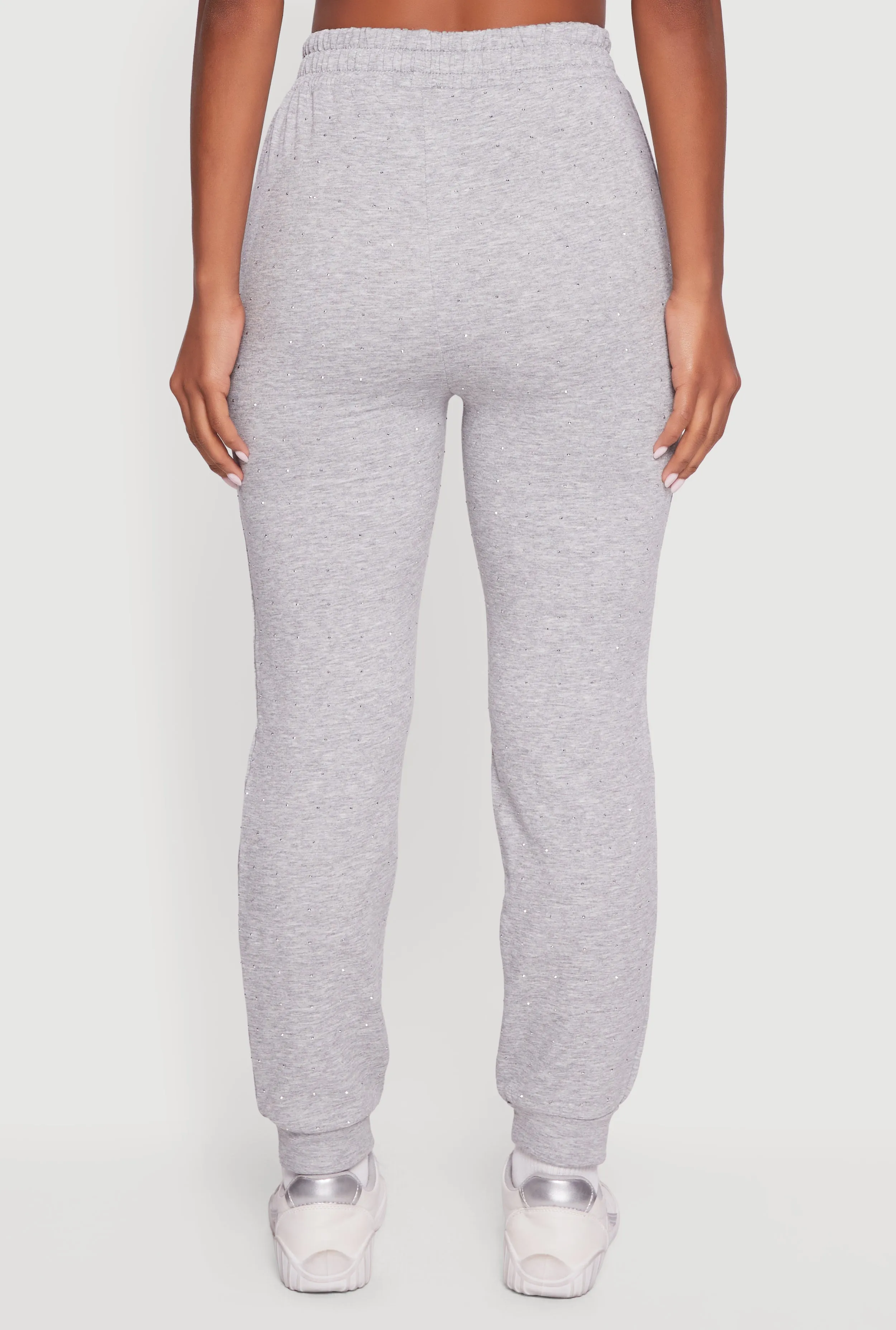 Rhinestone Studded Elastic Waist Joggers sold by Rainbow product image thumbnail 5
