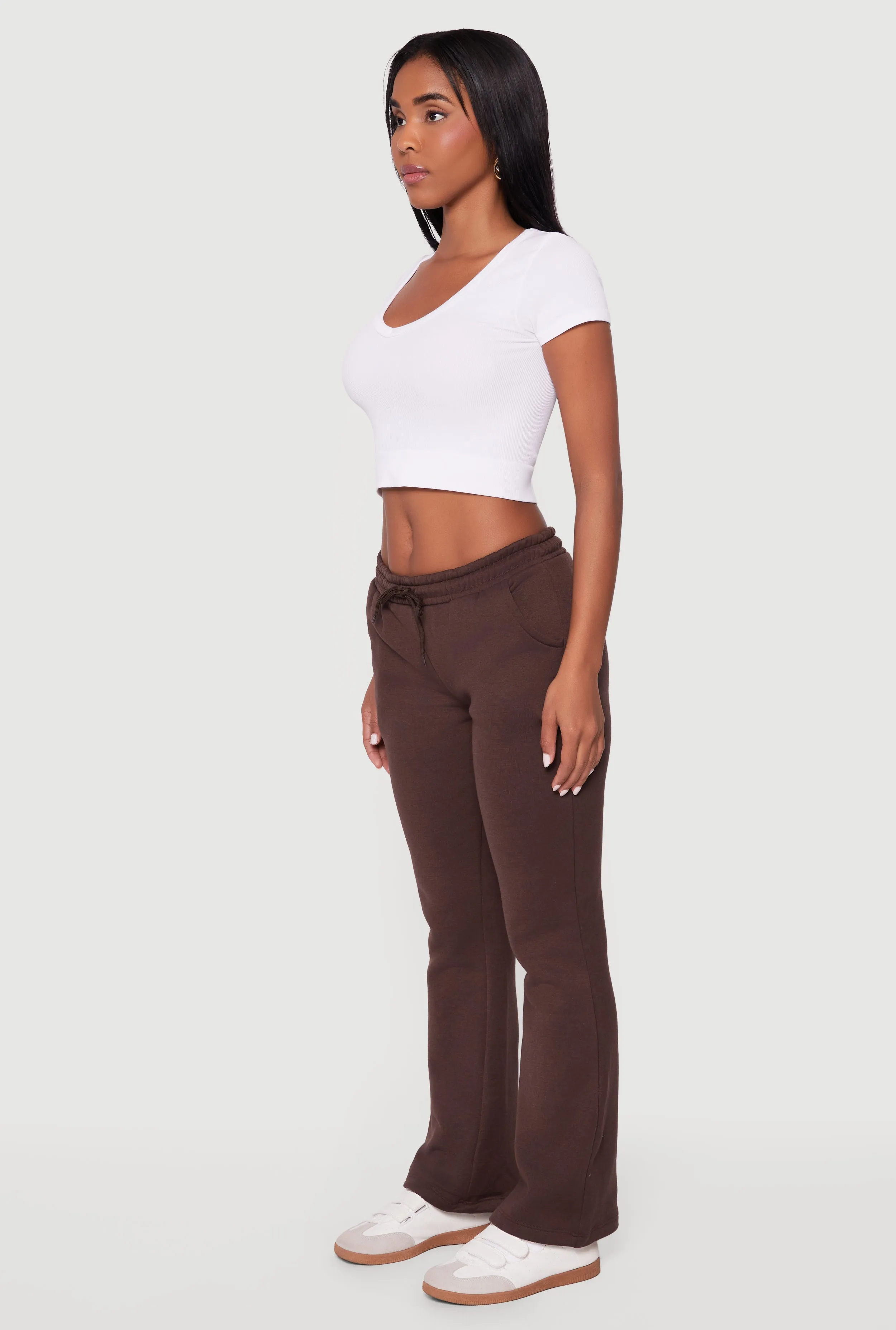 Drawstring Waist Slim Bootcut Sweatpants sold by Rainbow product image thumbnail 3