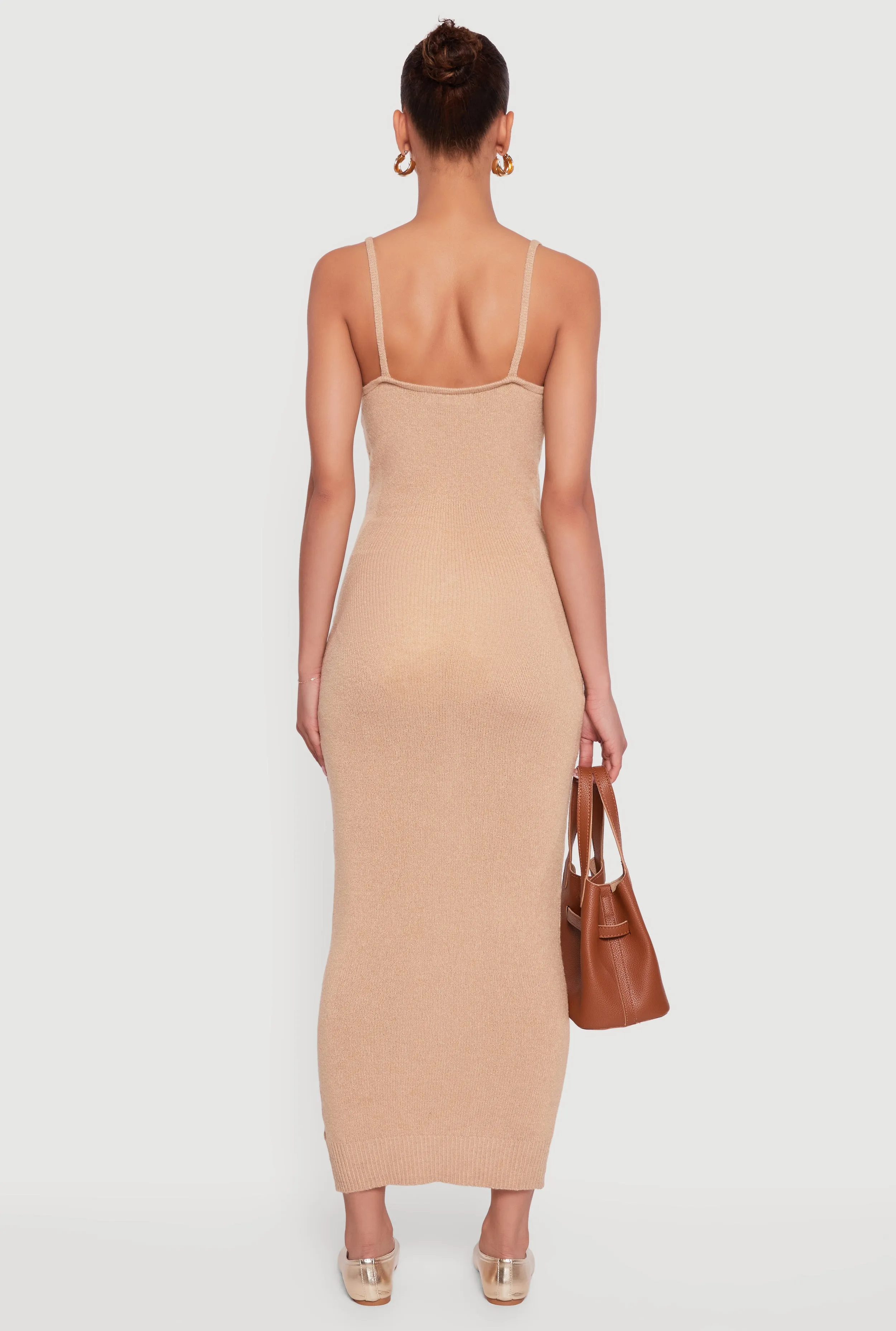 Almost Famous V-Neck Maxi Sweater Dress sold by Rainbow product image thumbnail 5