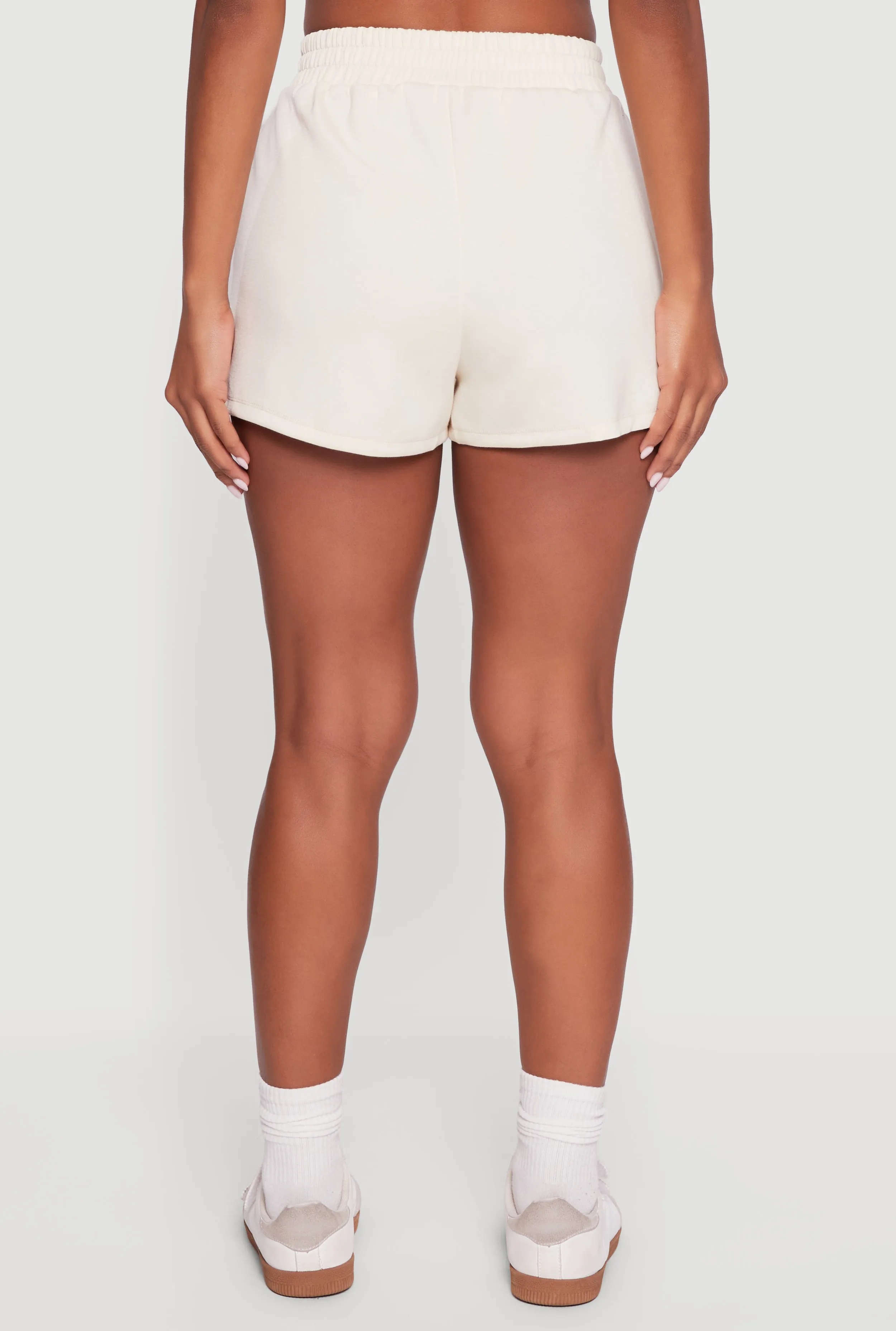 Elastic Waist Side Slit Sweatshorts sold by Rainbow product image thumbnail 5