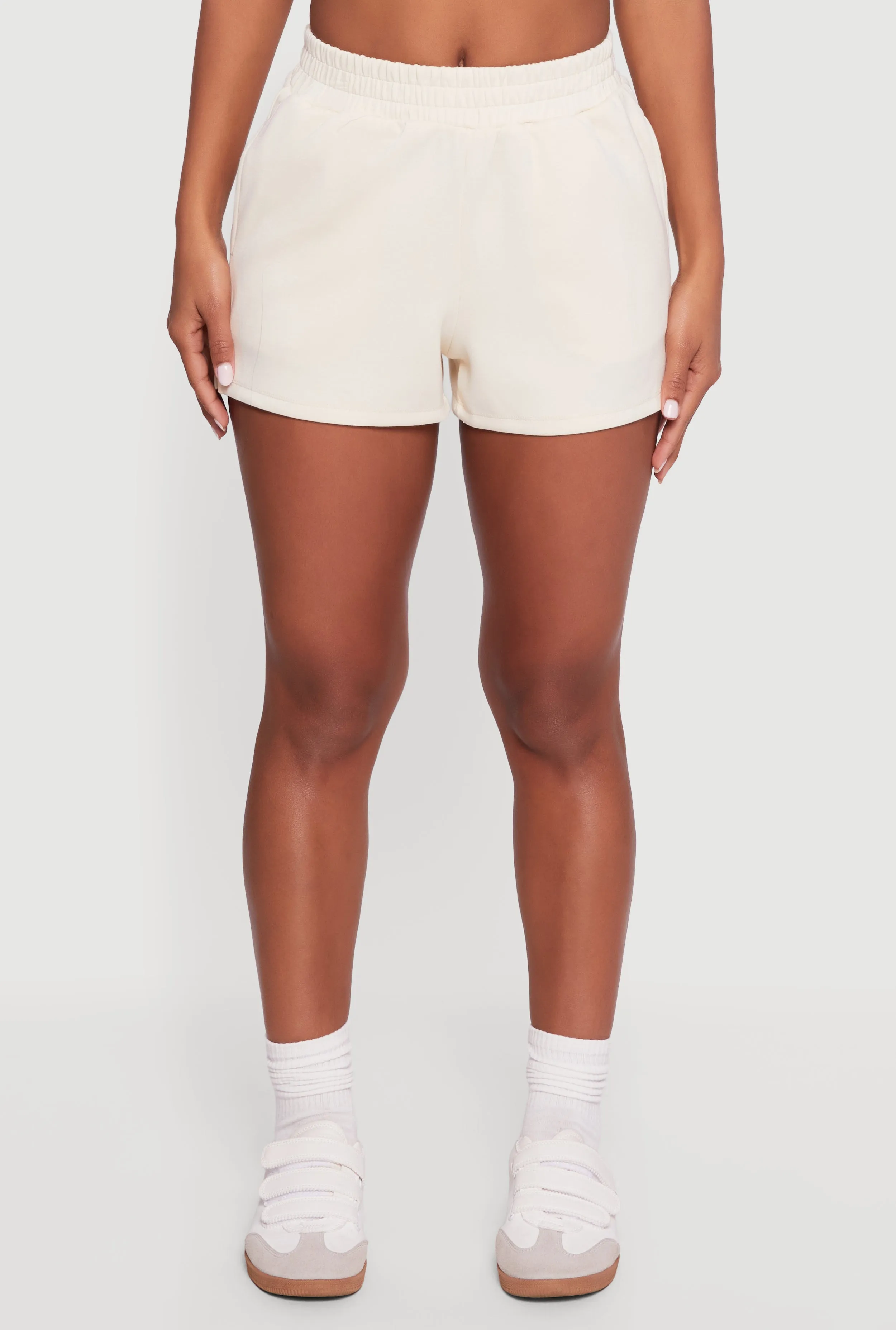 Elastic Waist Side Slit Sweatshorts sold by Rainbow product image thumbnail 3