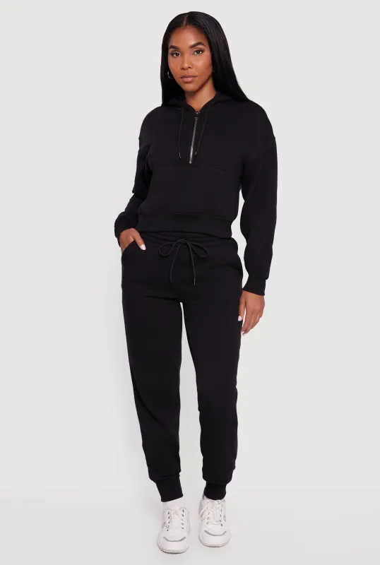 Fleece Lined Hooded Sweatshirt with Kangaroo Pocket sold by Rainbow