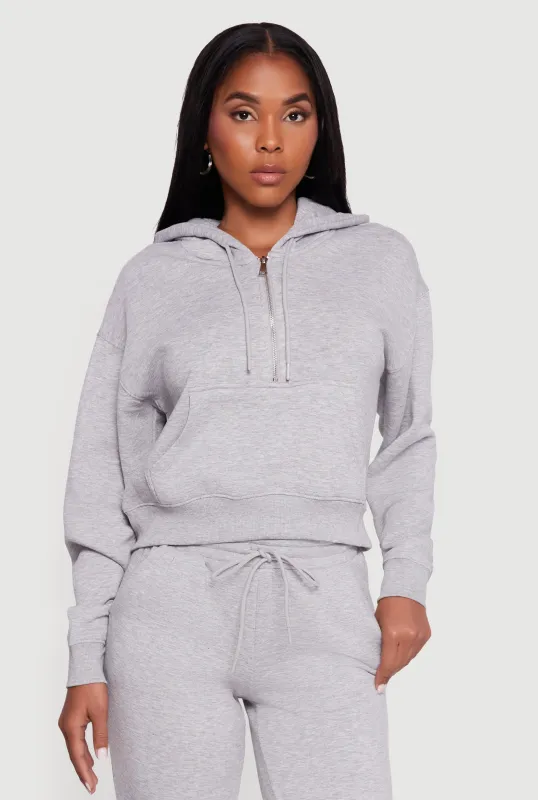 Fleece Lined Hooded Sweatshirt with Kangaroo Pocket sold by Rainbow