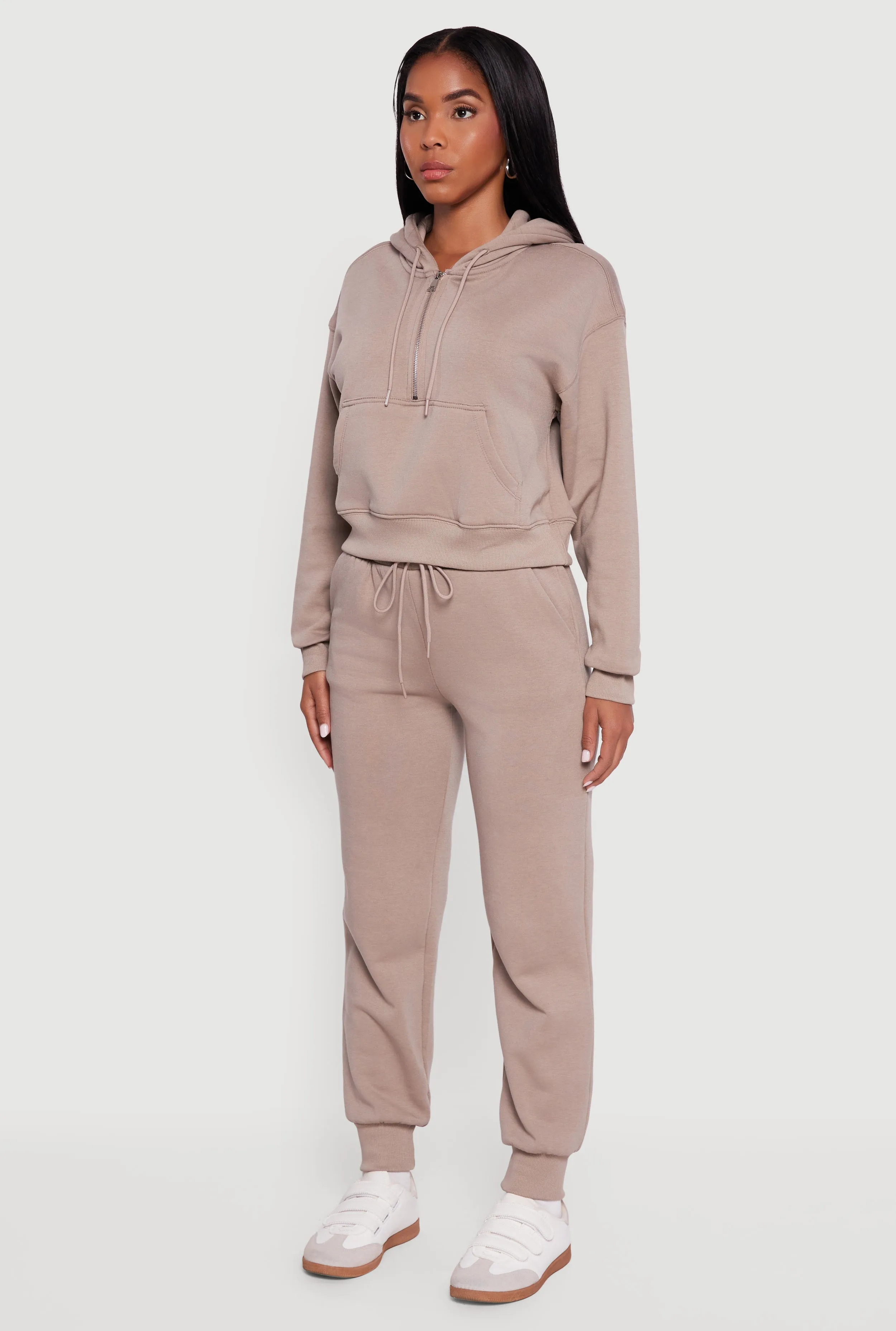Fleece Lined Hooded Sweatshirt with Kangaroo Pocket sold by Rainbow product image thumbnail 5
