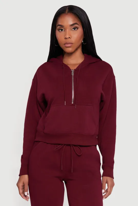 Fleece Lined Hooded Sweatshirt with Kangaroo Pocket sold by Rainbow